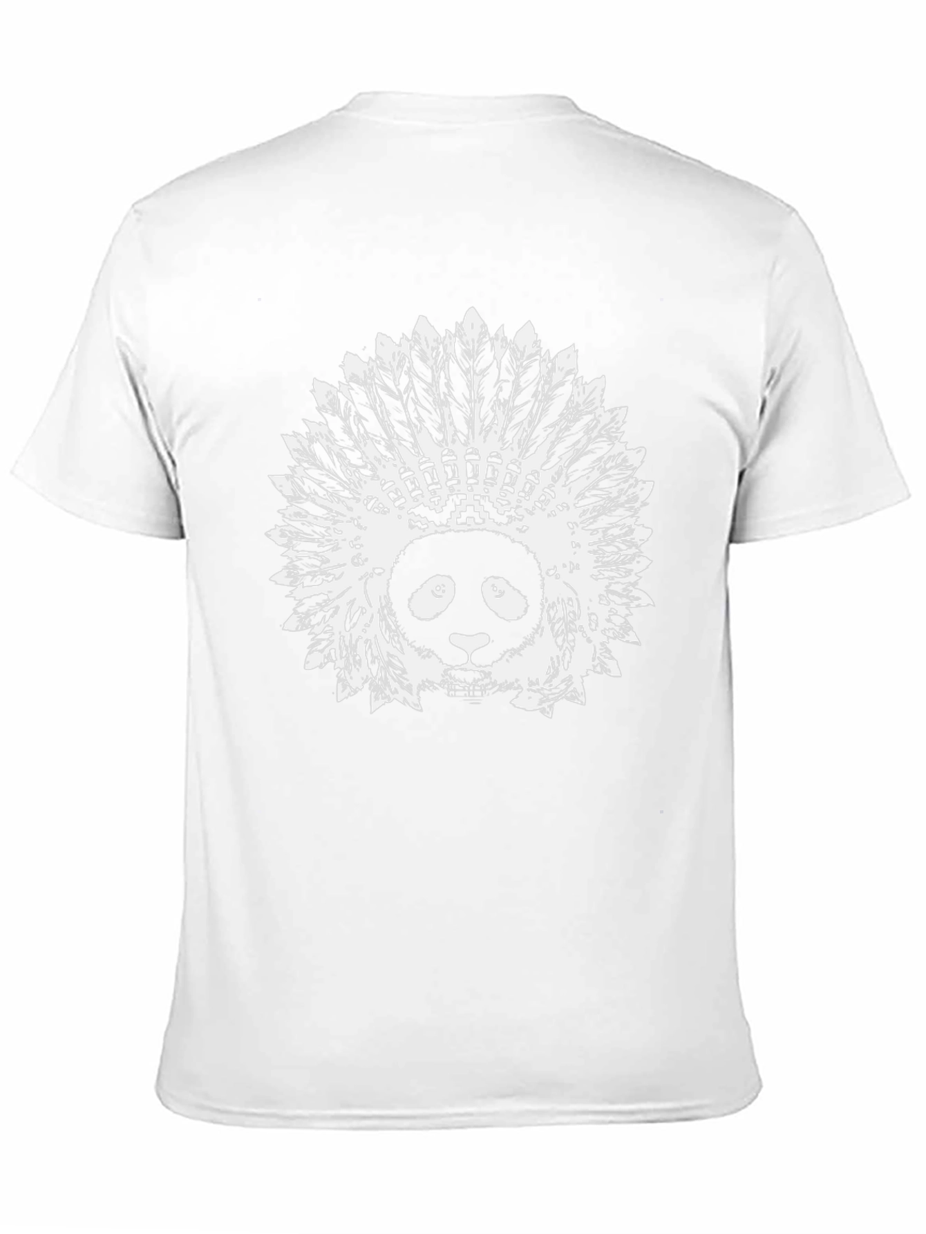 Panda Headdress Graphic Black T-Shirt