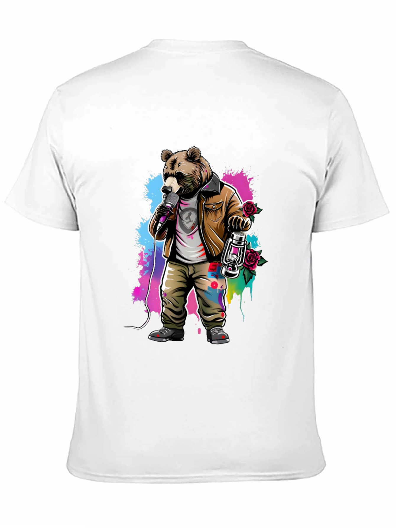 Bear Rockstar Graphic T-Shirt