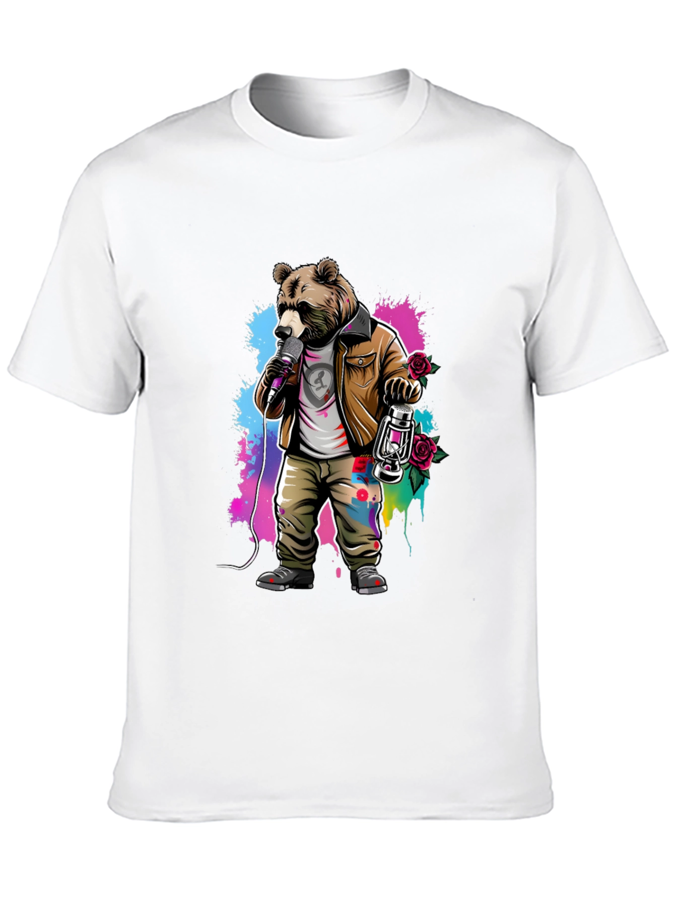 Bear Rockstar Graphic T-Shirt