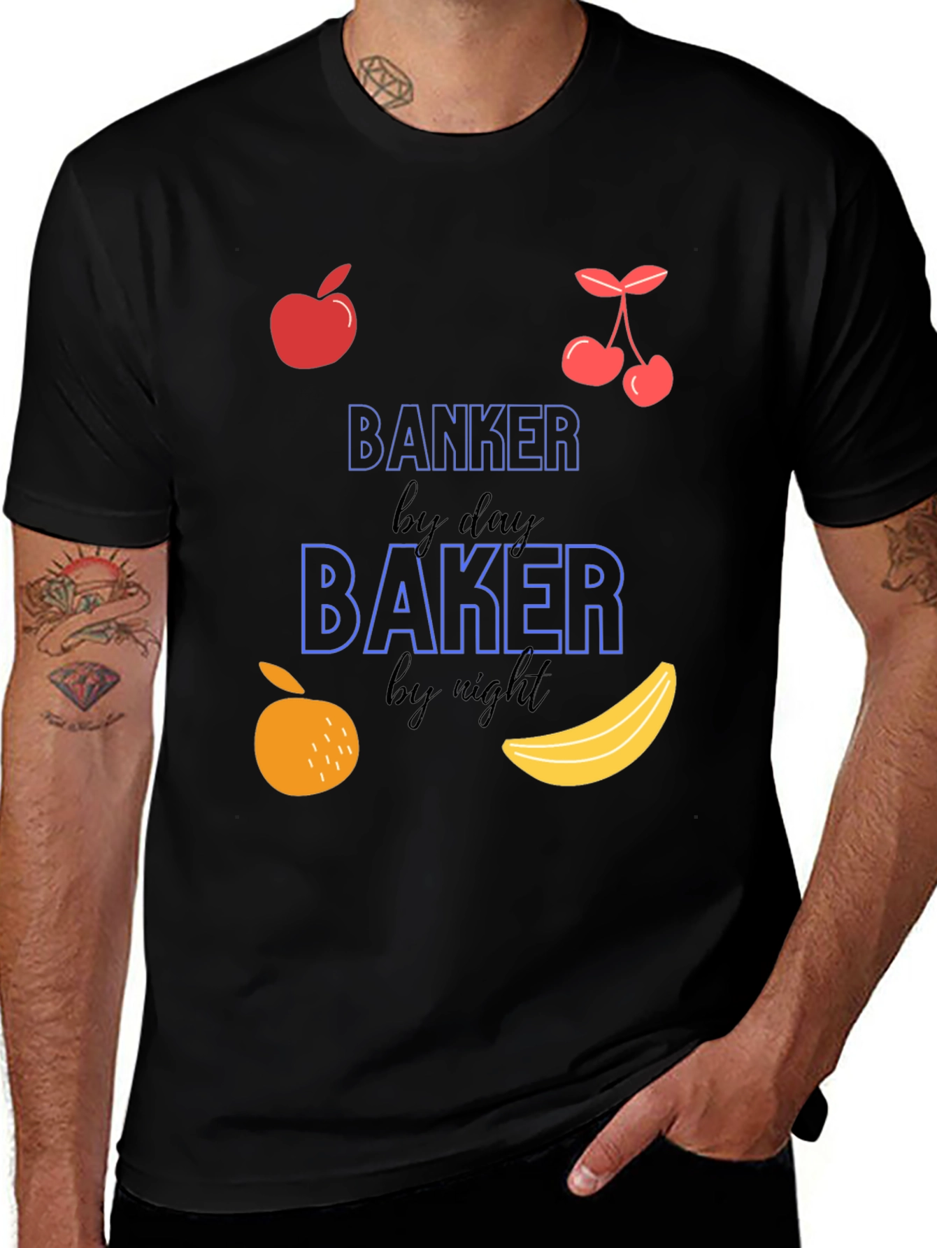 Banker by Day Baker by Night Graphic Tee