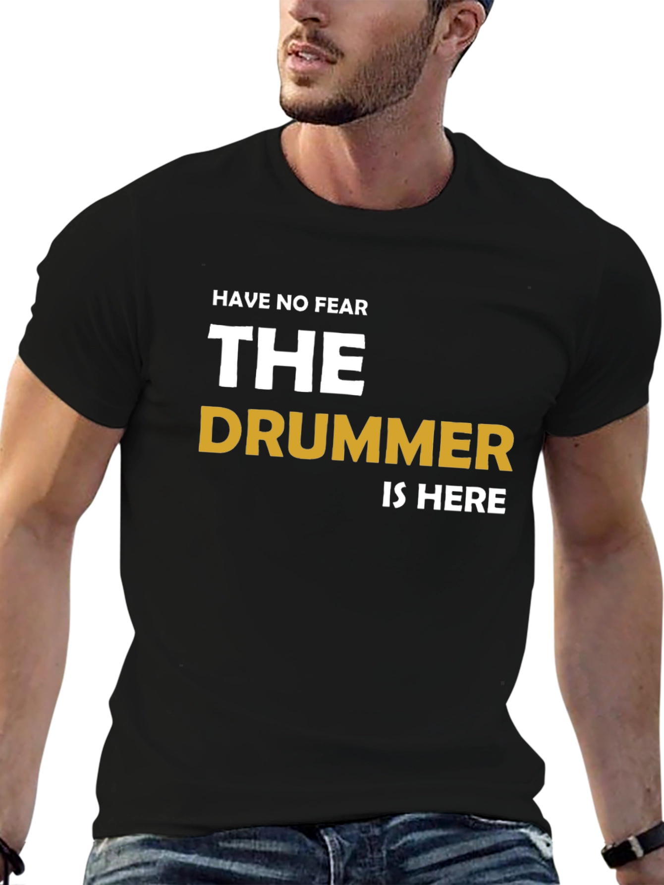 The Drummer is Here Graphic T-Shirt
