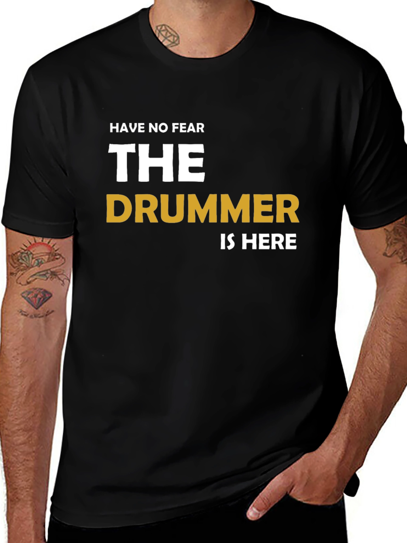 The Drummer is Here Graphic T-Shirt