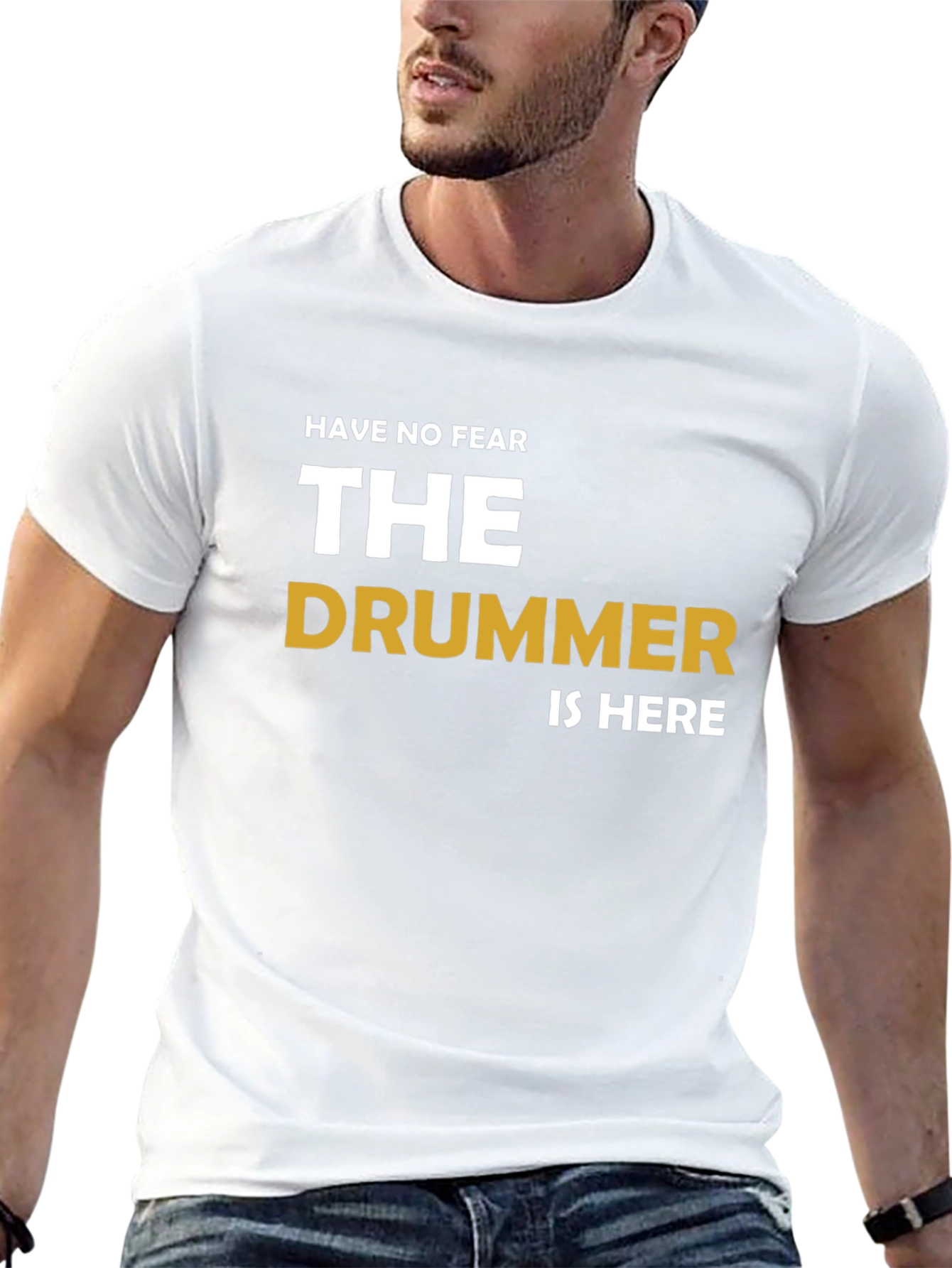 The Drummer is Here Graphic T-Shirt