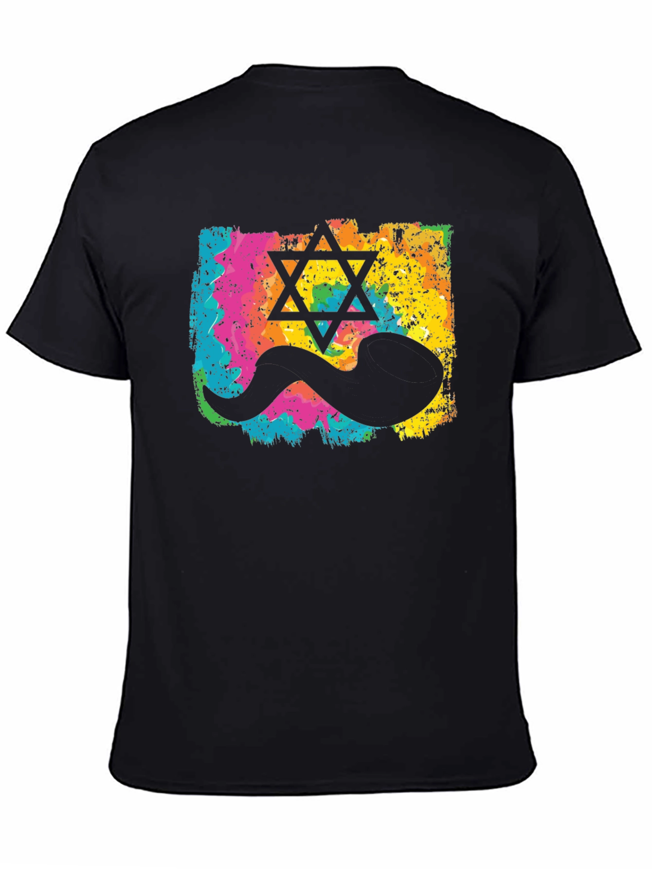Novelty Star of David Sperm Graphic Tee