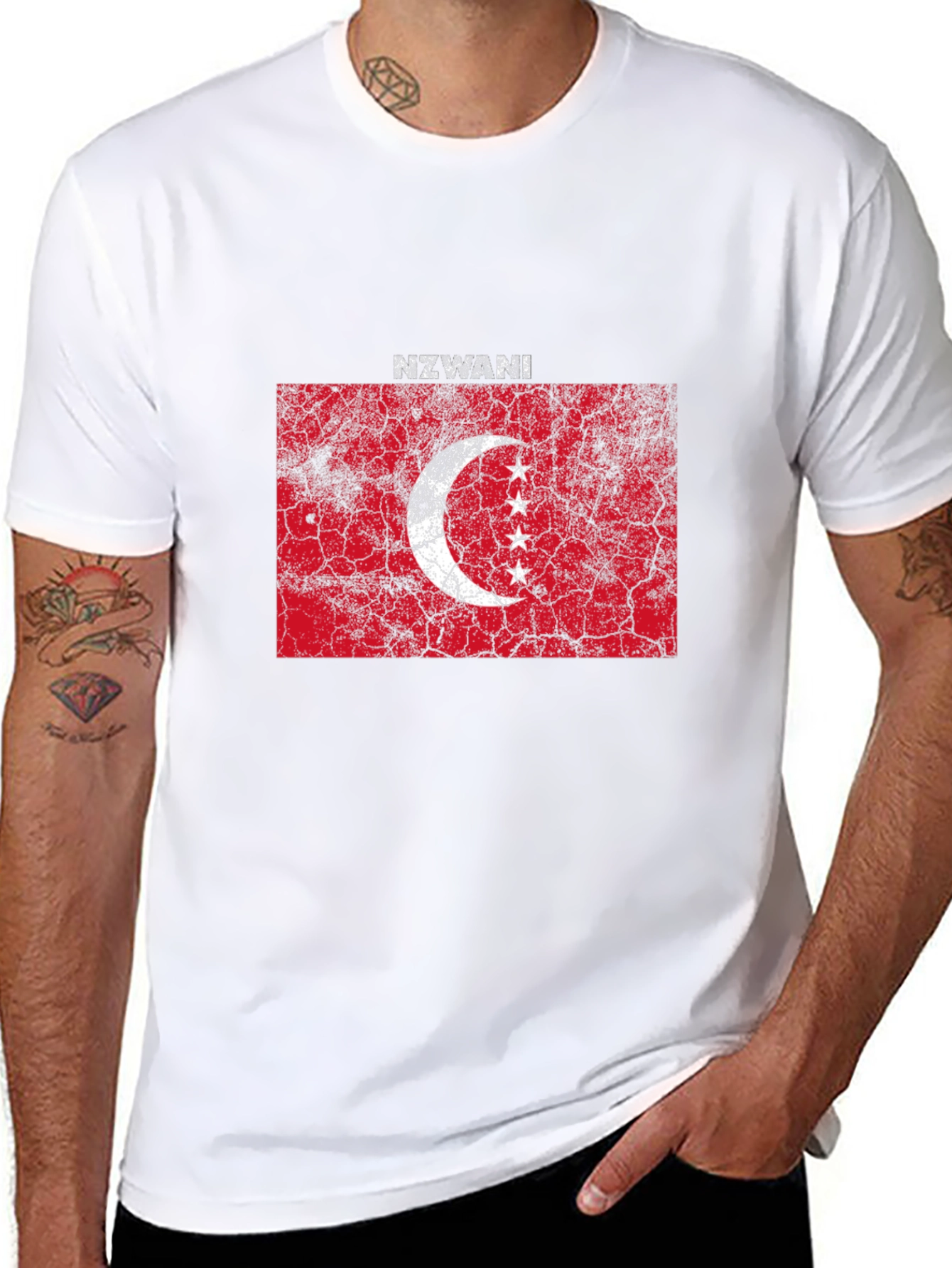 Nzwani Flag T-Shirt - Comoros Islands Pride