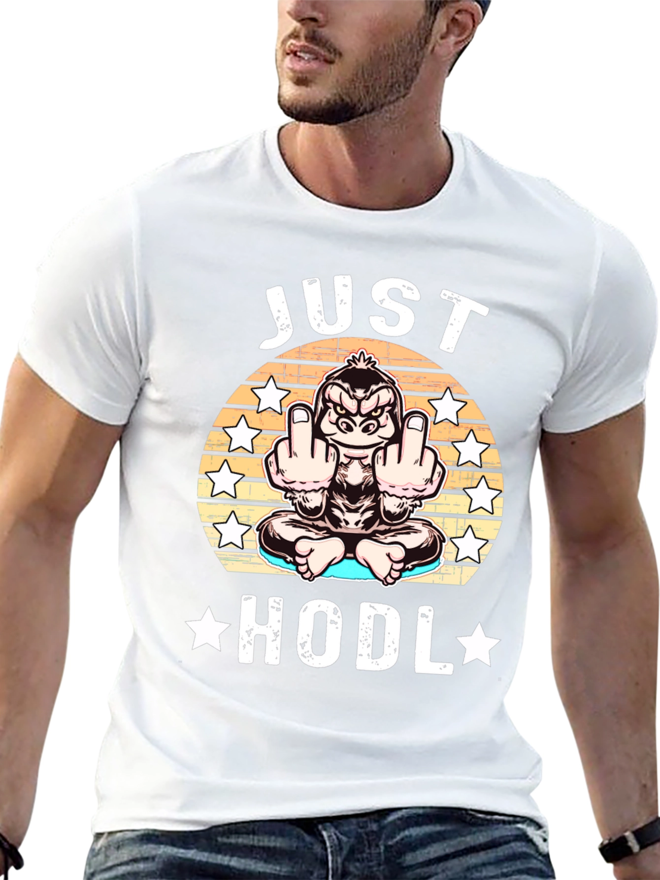 Just HODL T-Shirt Gorilla Crypto Investor