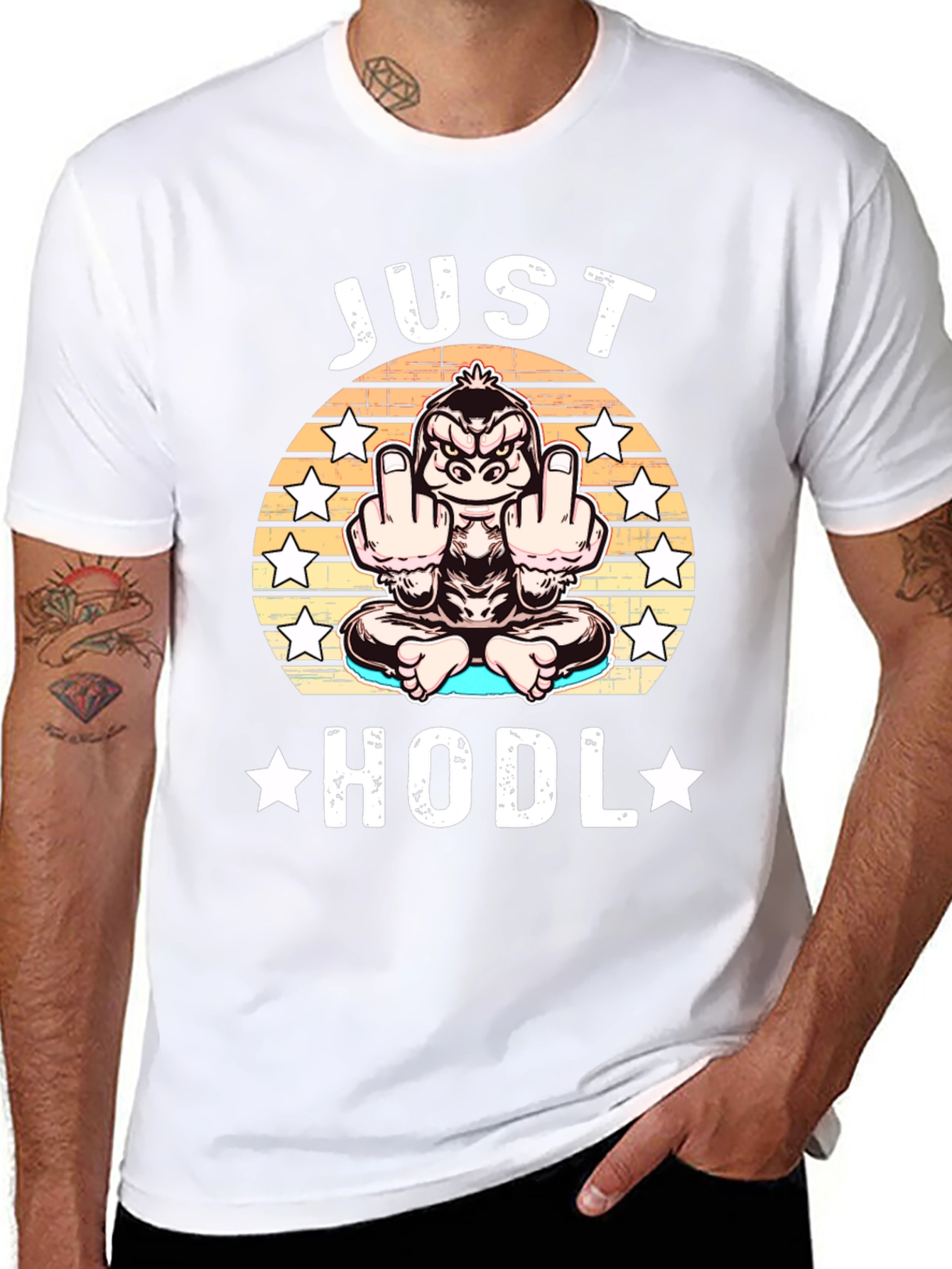 Just HODL T-Shirt Gorilla Crypto Investor