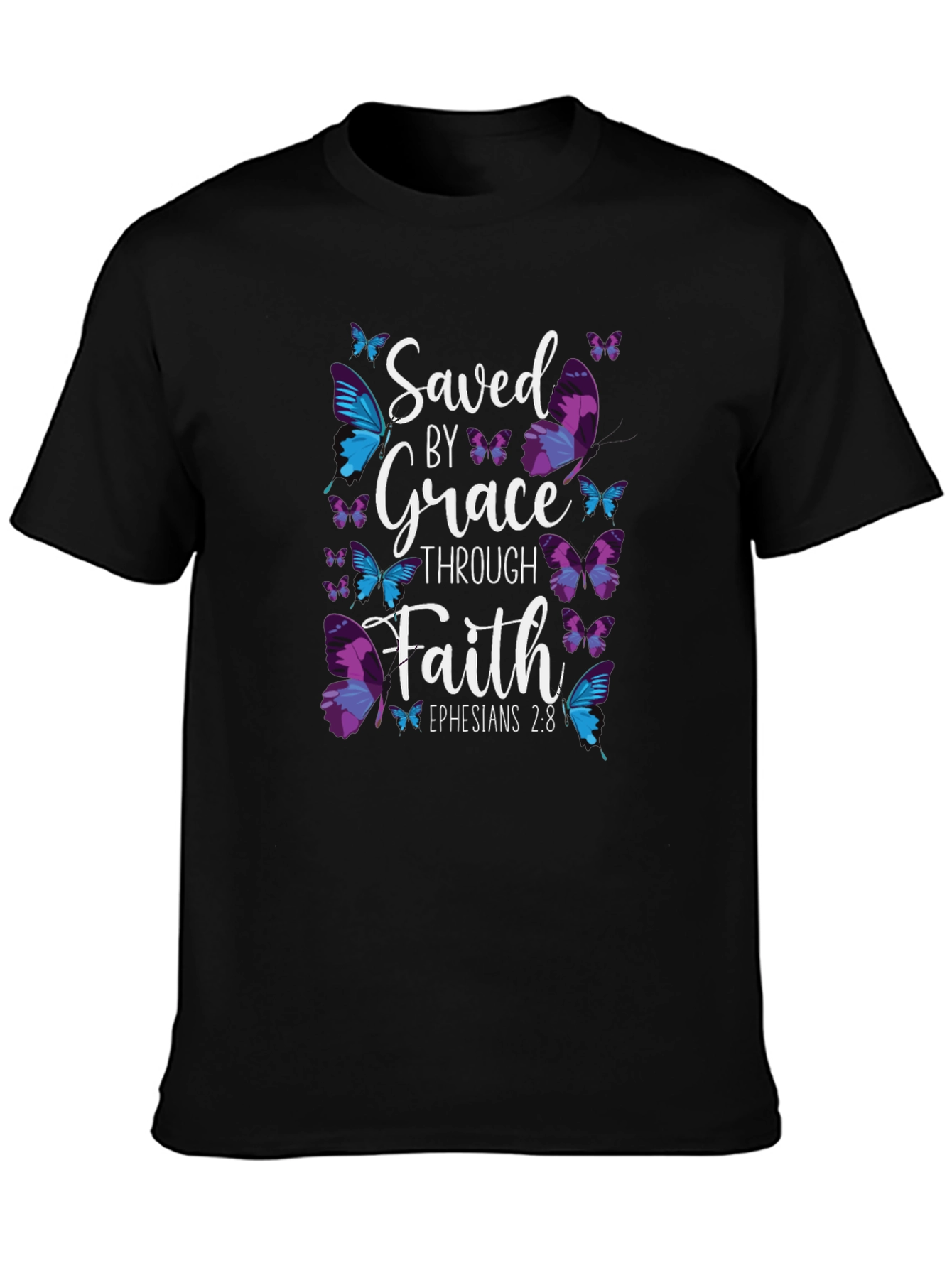 Saved By Grace Butterfly T-Shirt