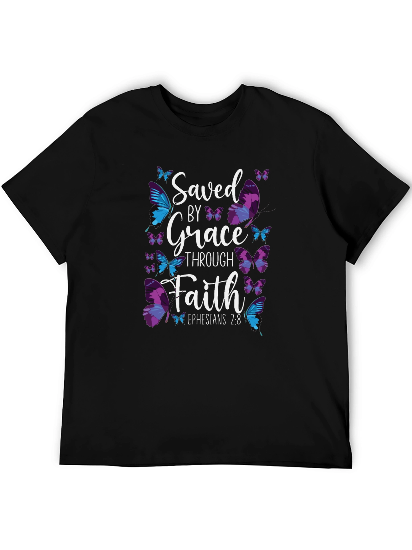 Saved By Grace Butterfly T-Shirt
