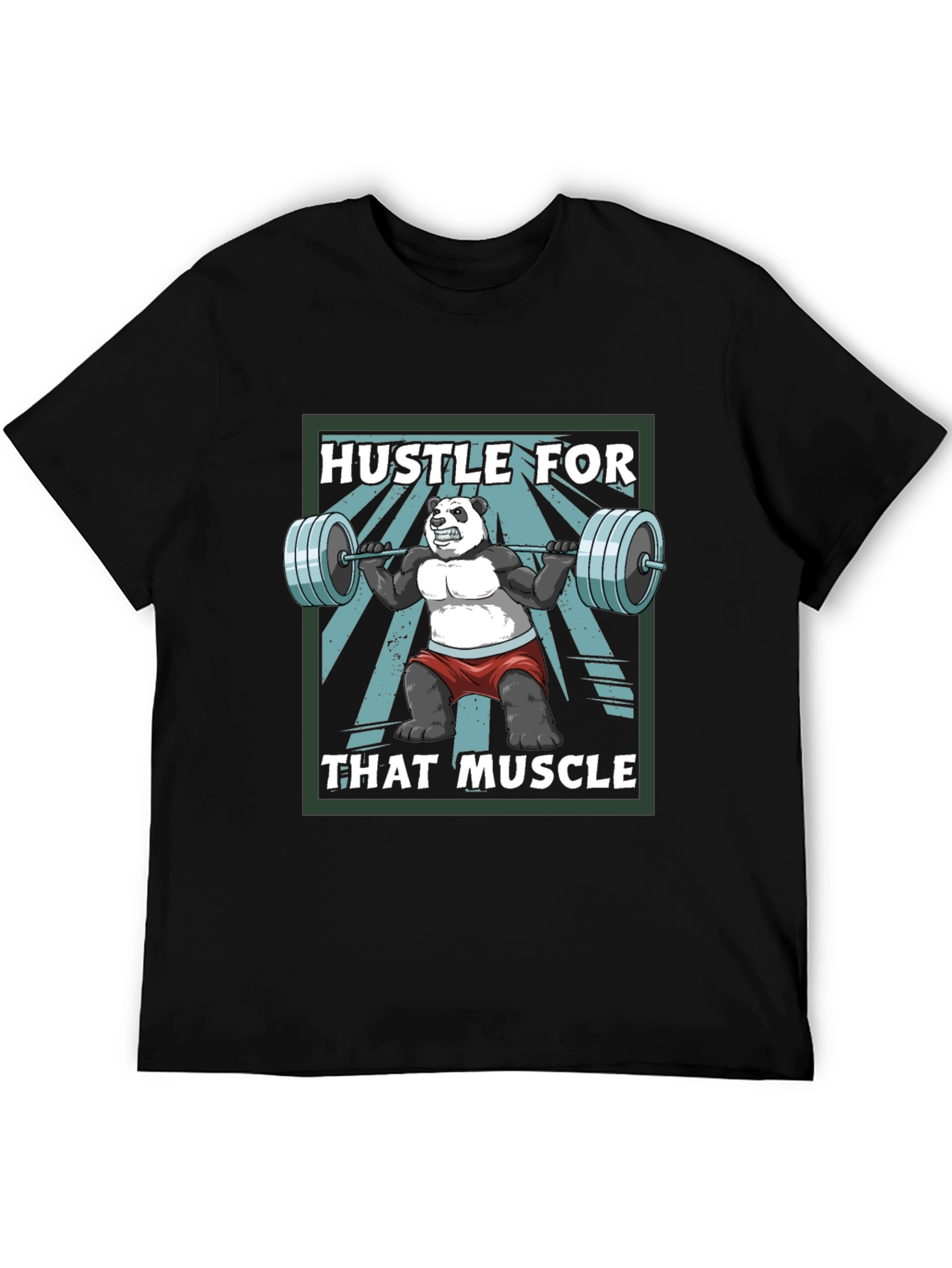 Hustle For That Muscle Panda T-Shirt