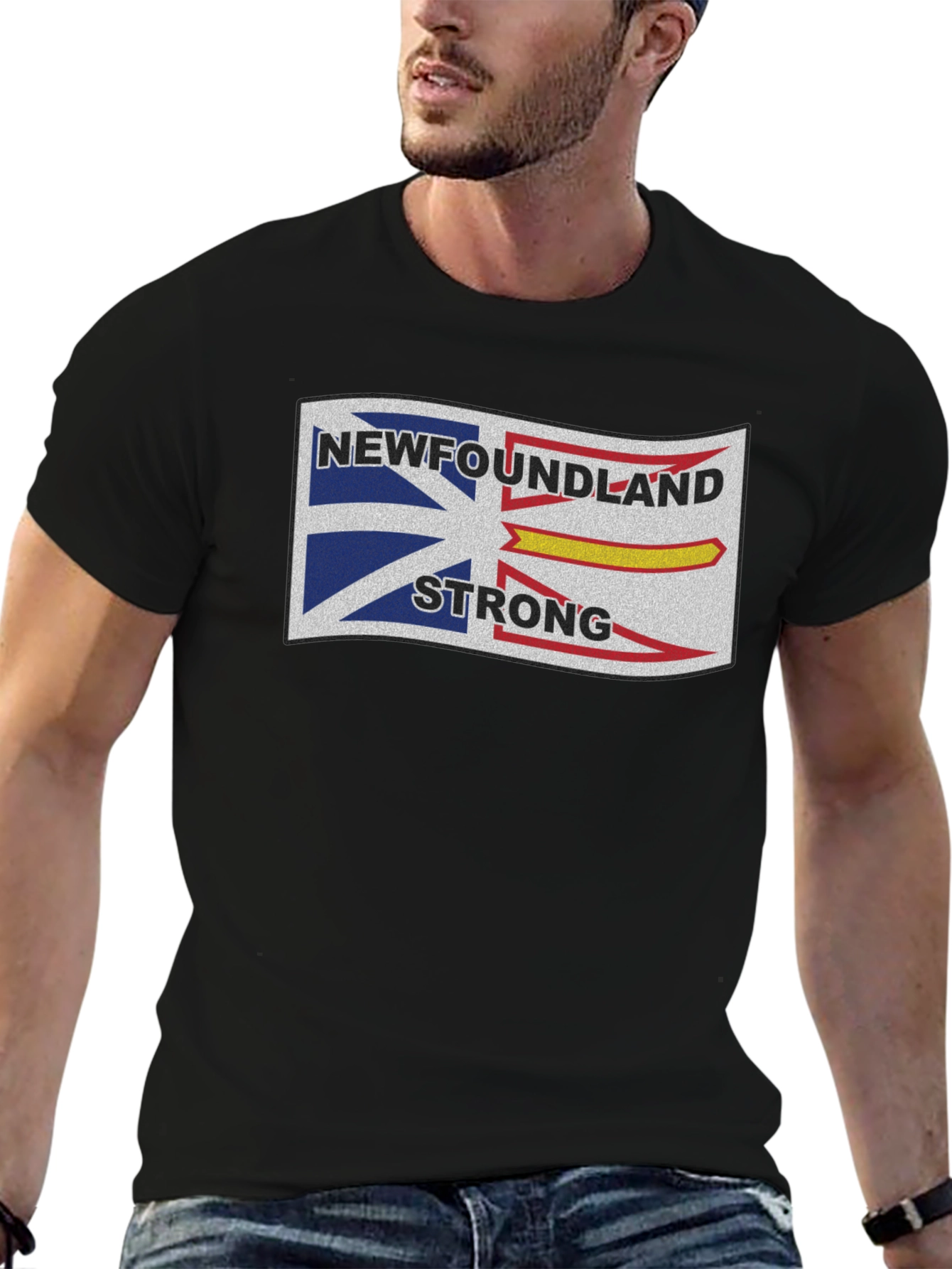 Newfoundland Strong Graphic Tee - Black