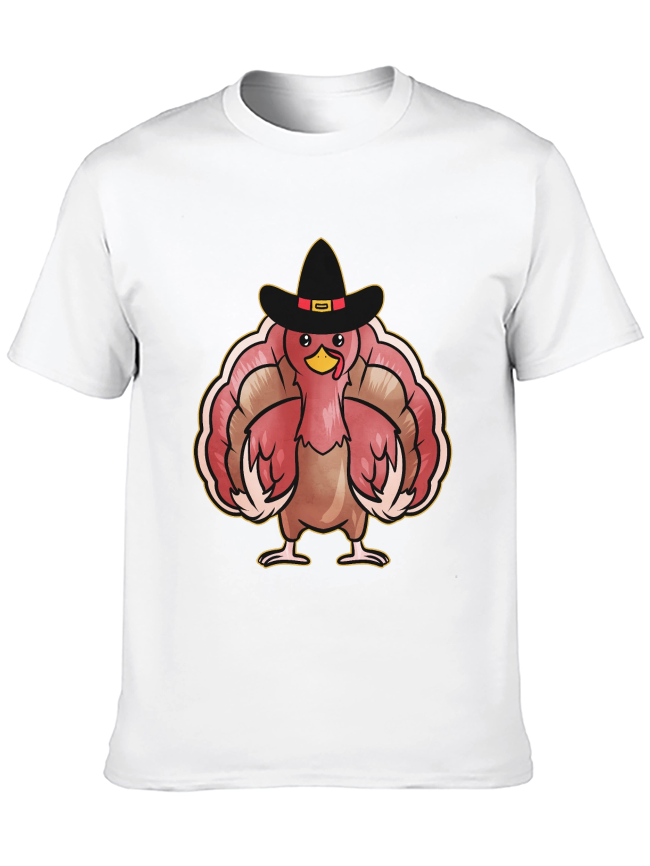 Thanksgiving Turkey Pilgrim Hat T-Shirt