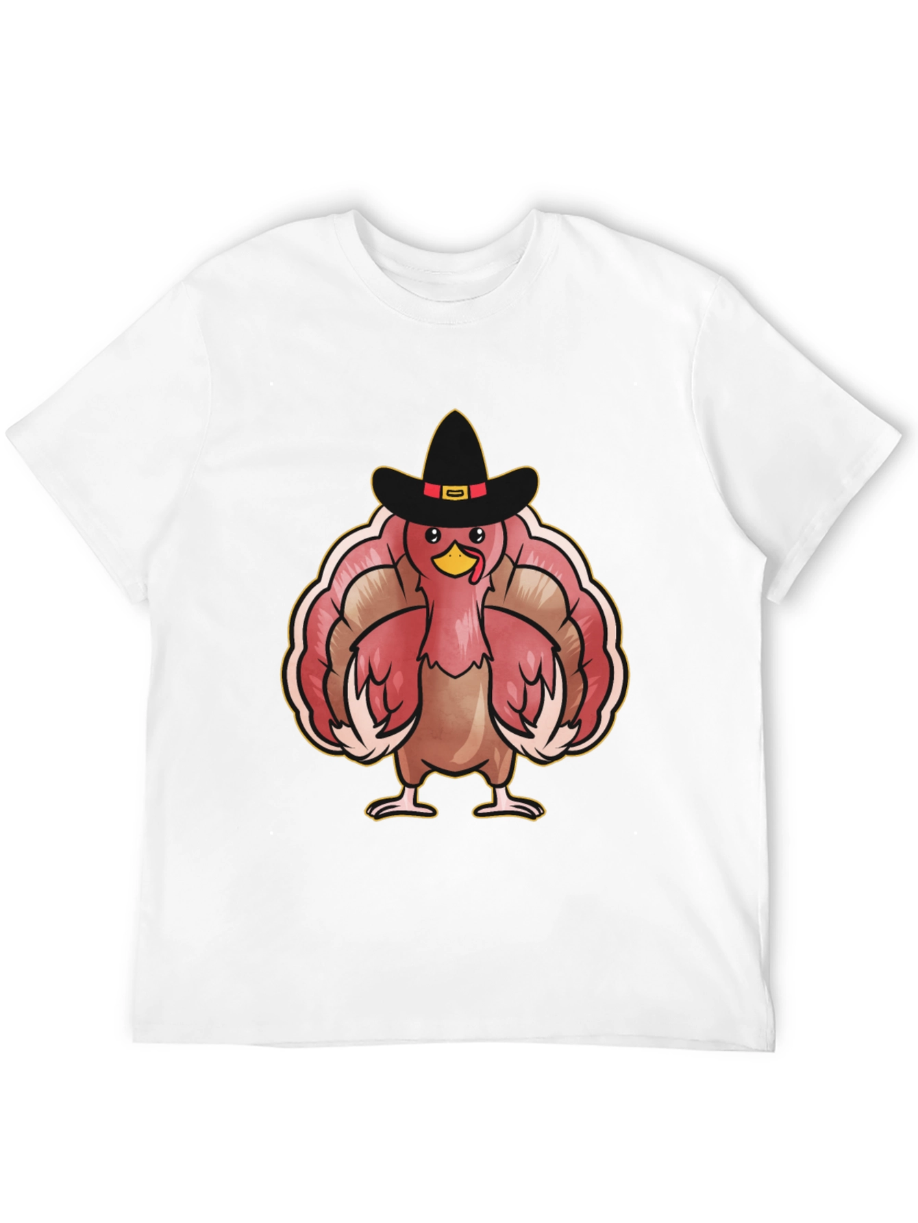 Thanksgiving Turkey Pilgrim Hat T-Shirt