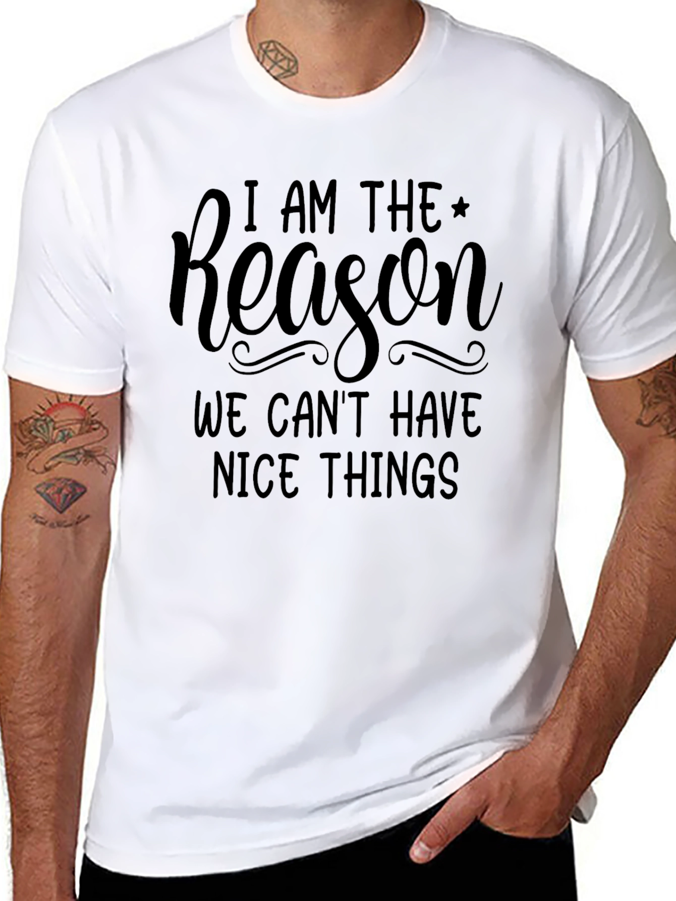 Funny I am the Reason Graphic Tee