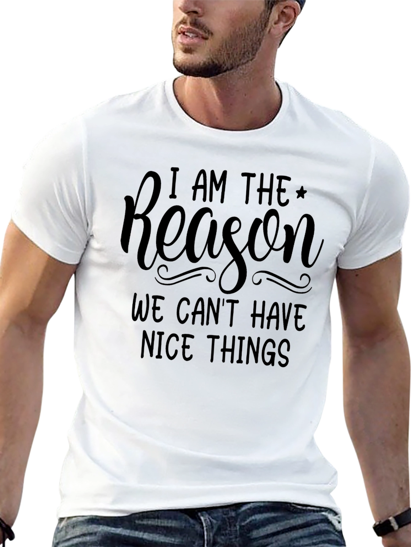 Funny I am the Reason Graphic Tee