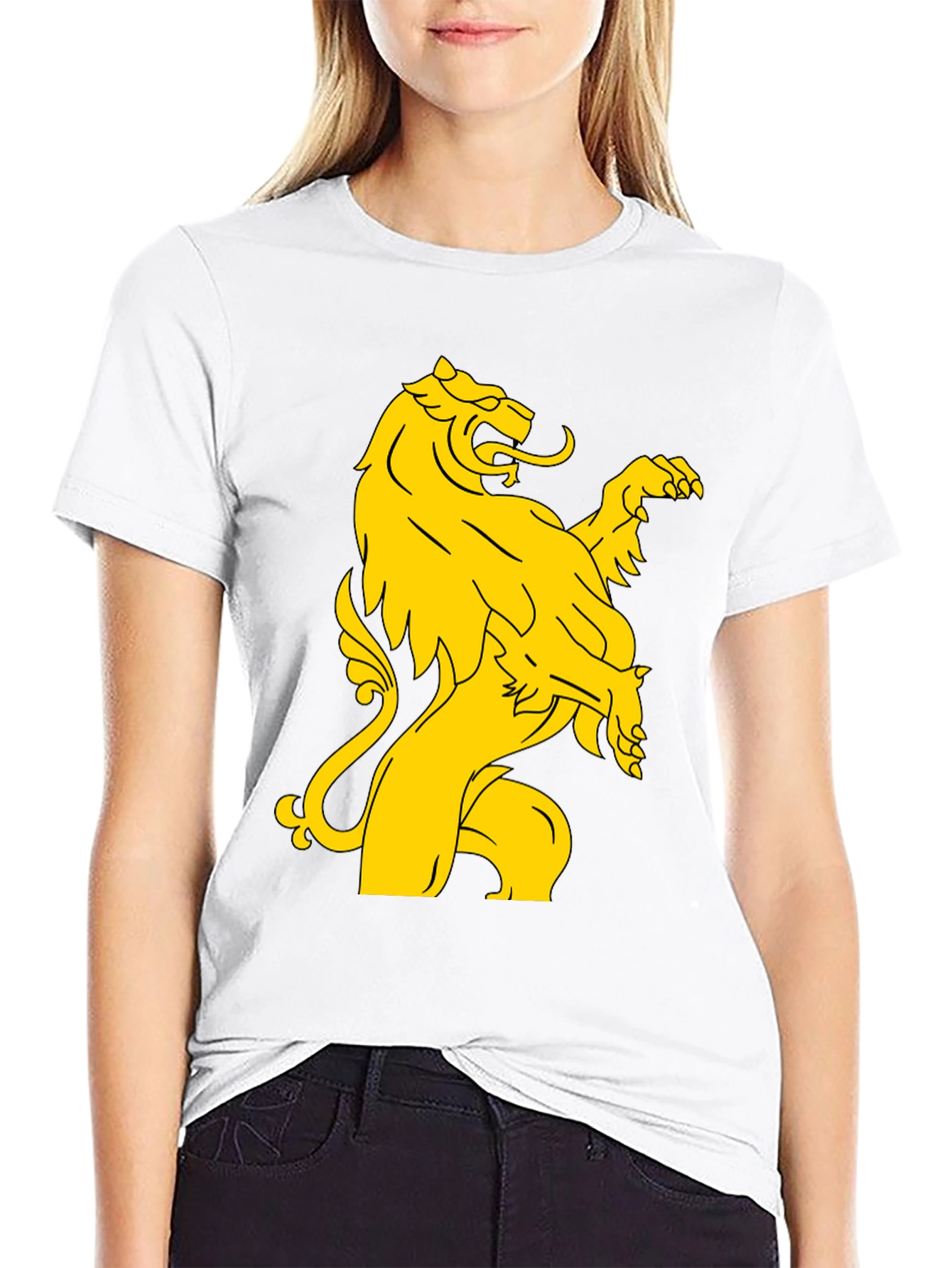 Lion Rampant Graphic T-Shirt - Black