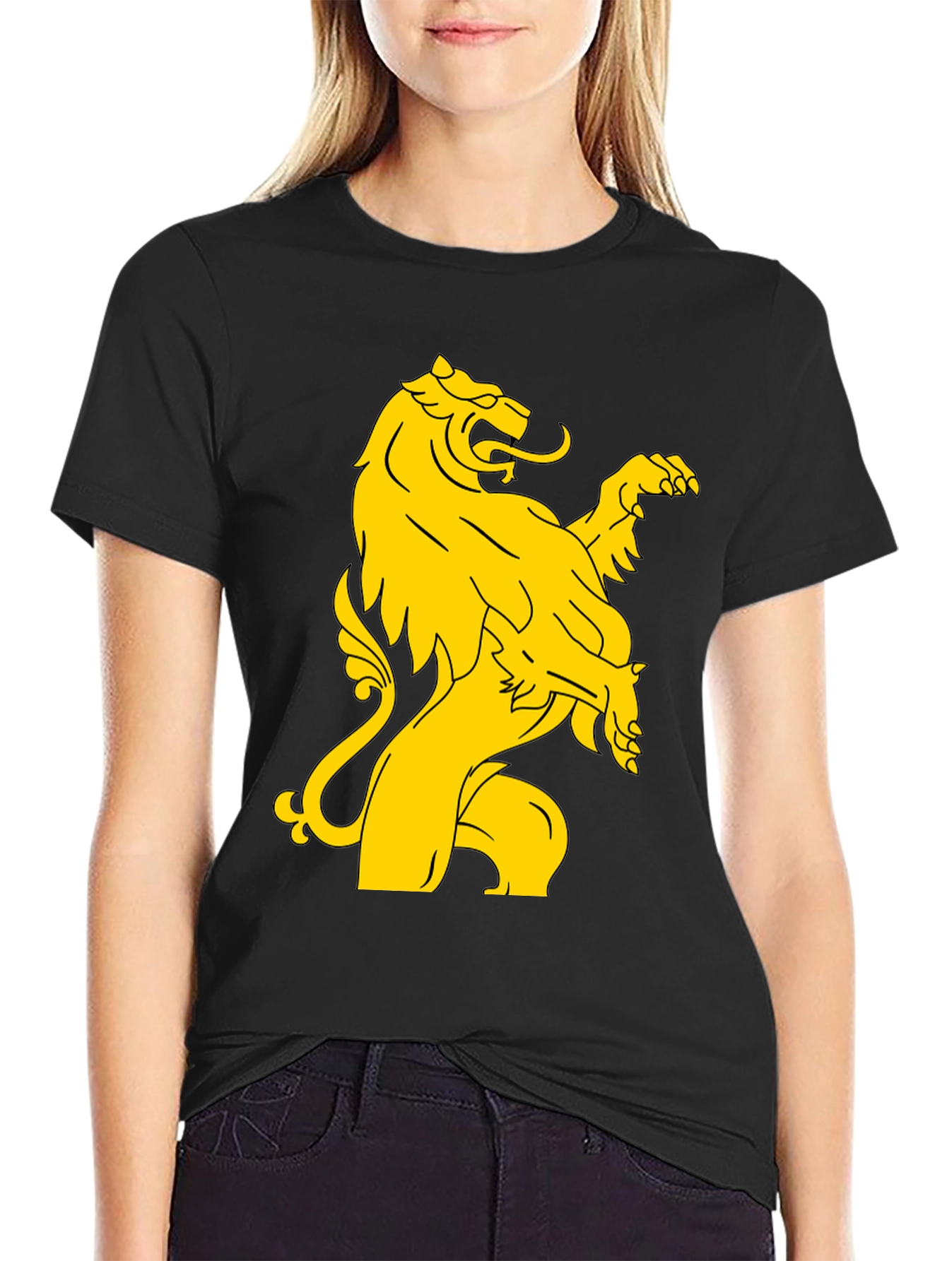 Lion Rampant Graphic T-Shirt - Black