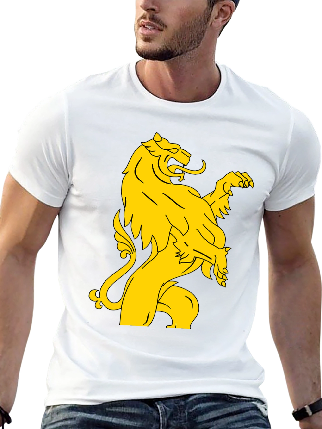 Lion Rampant Graphic T-Shirt - Black