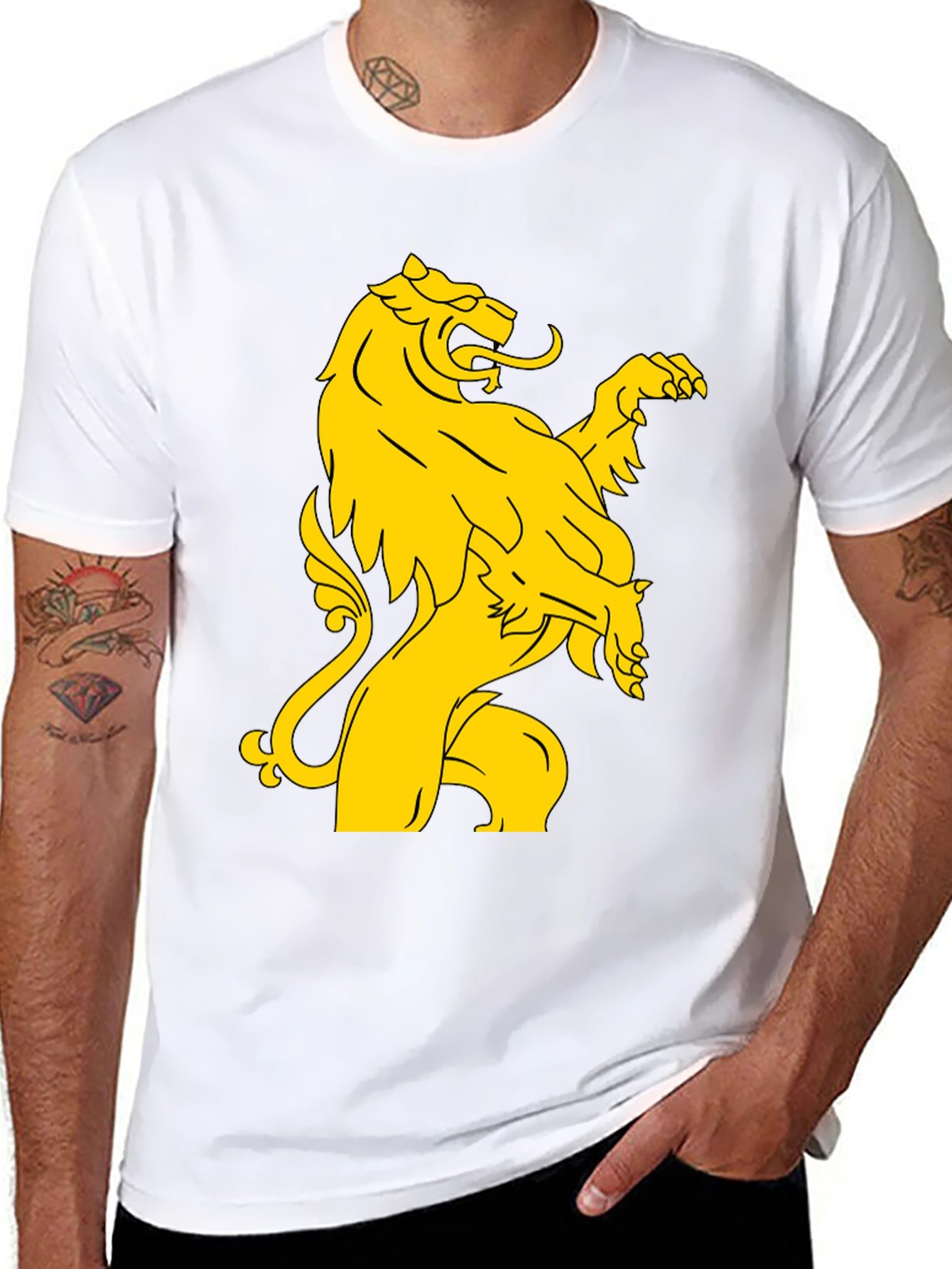 Lion Rampant Graphic T-Shirt - Black
