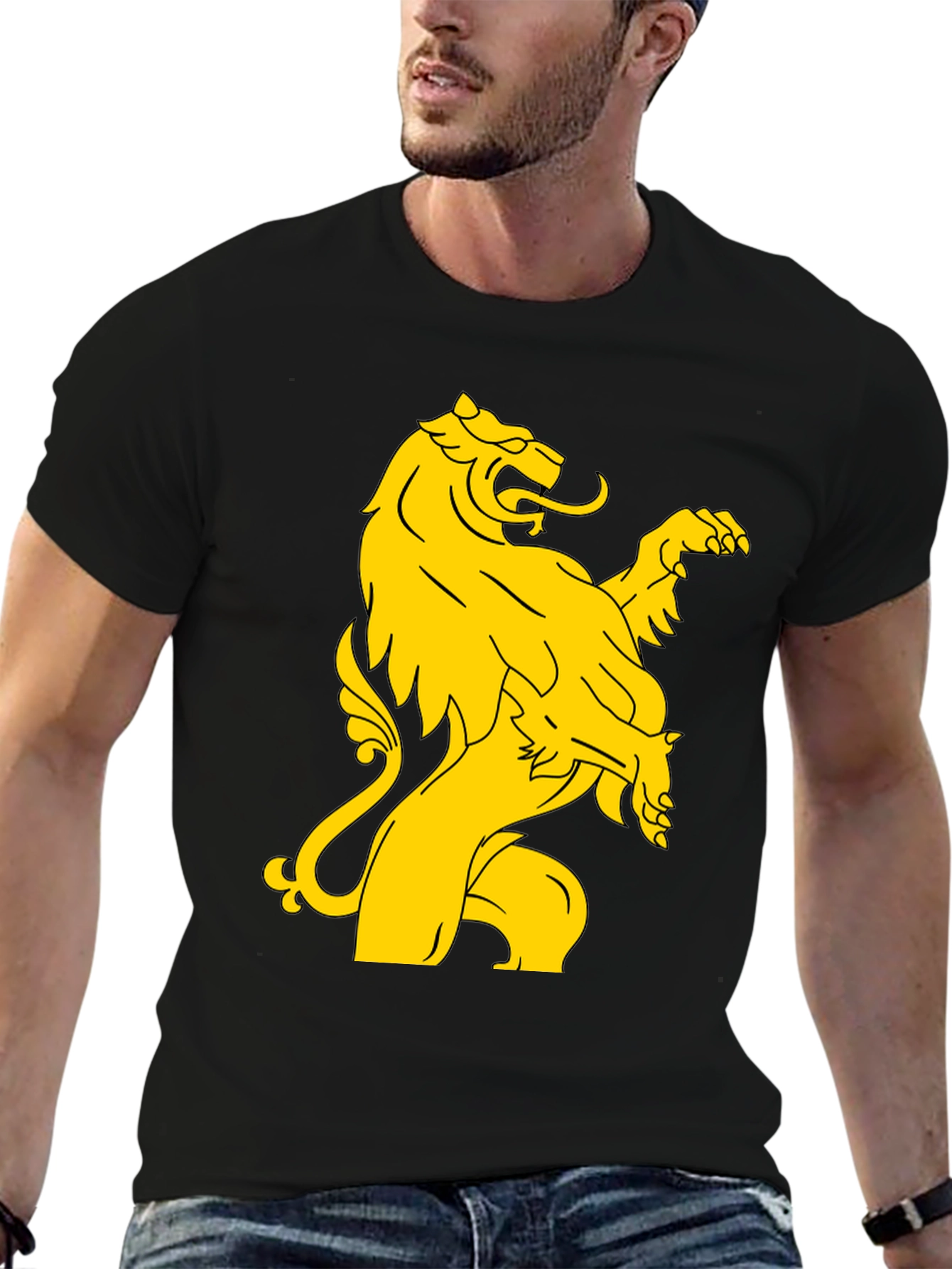 Lion Rampant Graphic T-Shirt - Black