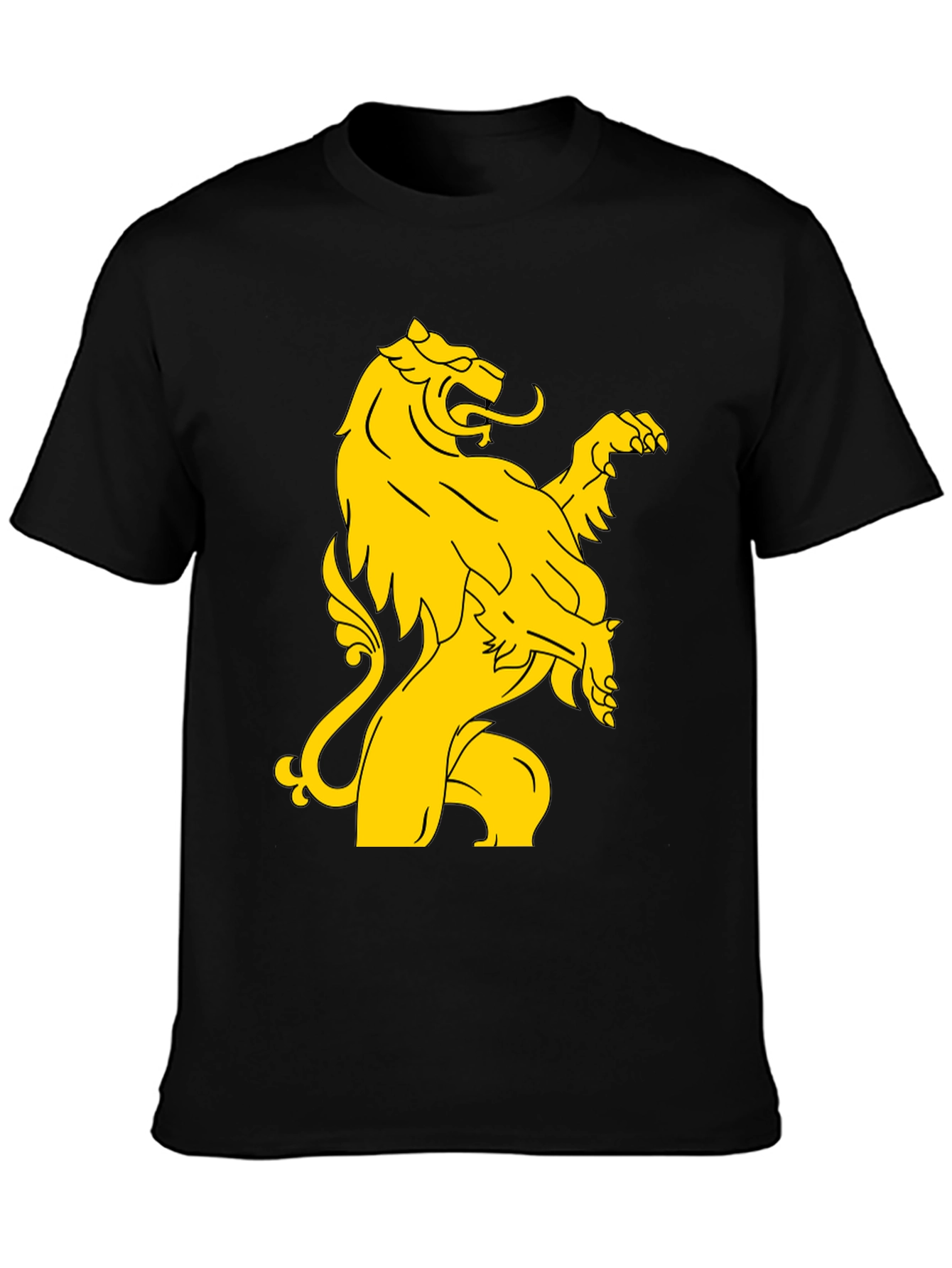 Lion Rampant Graphic T-Shirt - Black