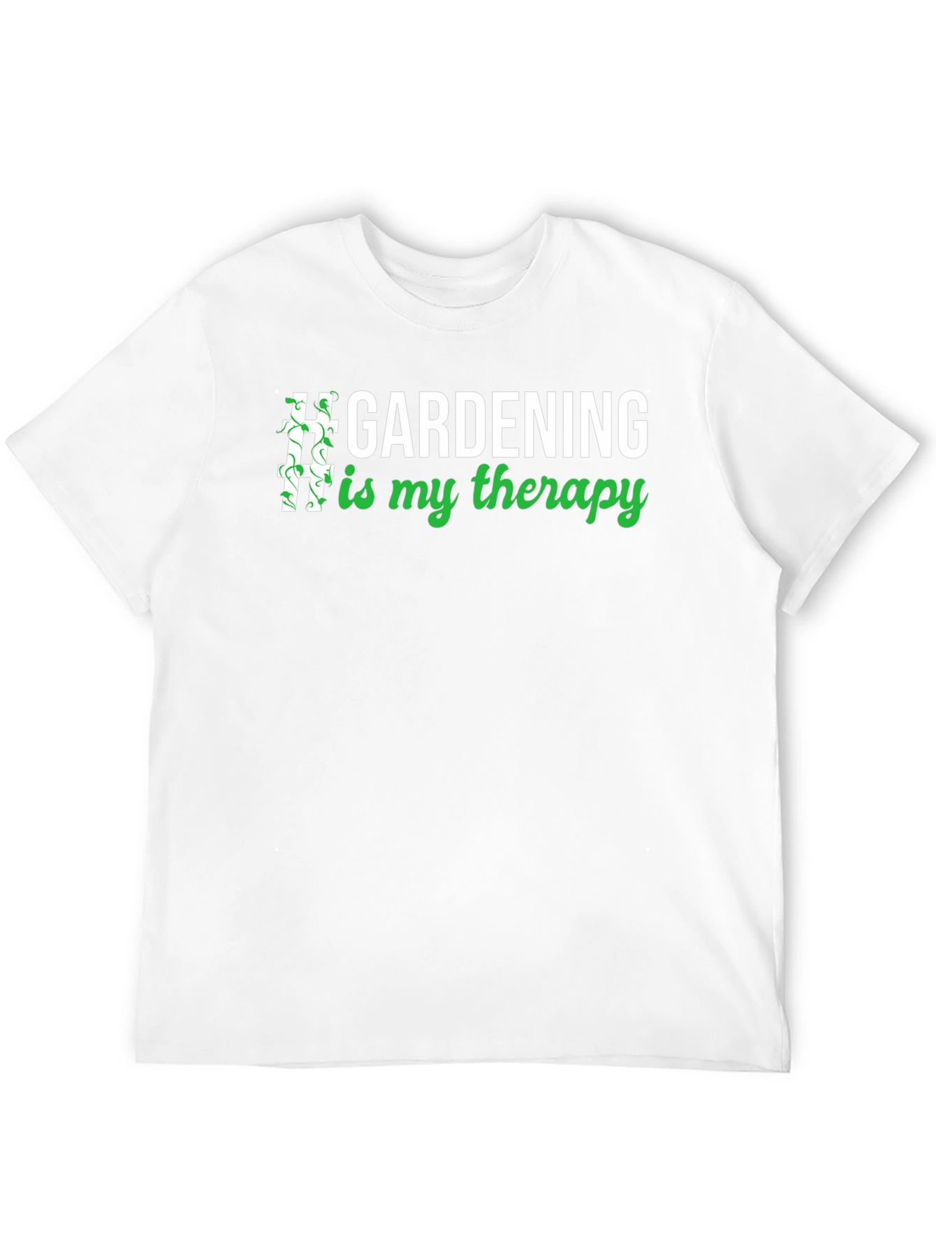 Gardening Therapy T-Shirt - Unisex Black Tee