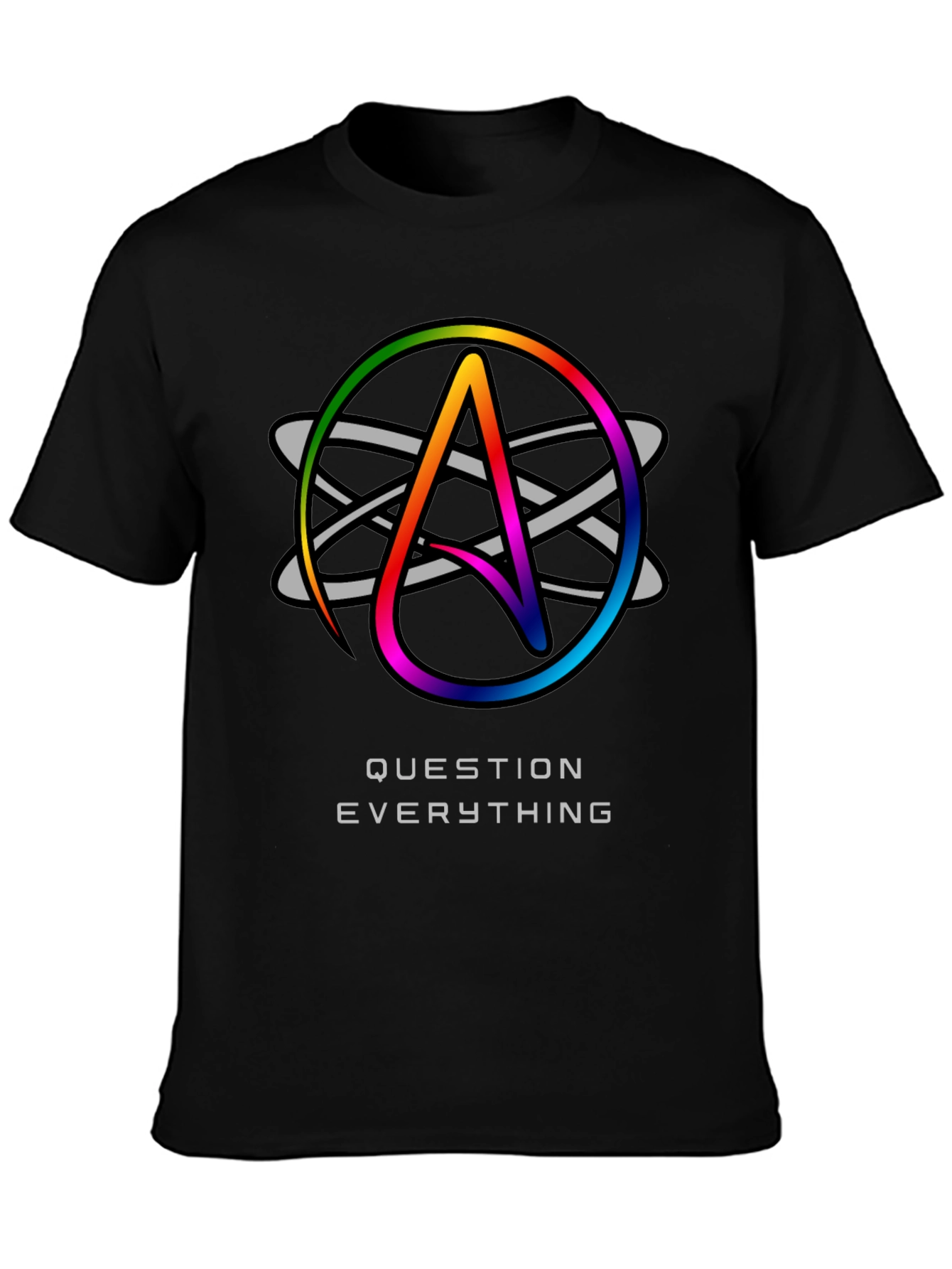 Atheist Symbol T-Shirt - Question Everything Tee