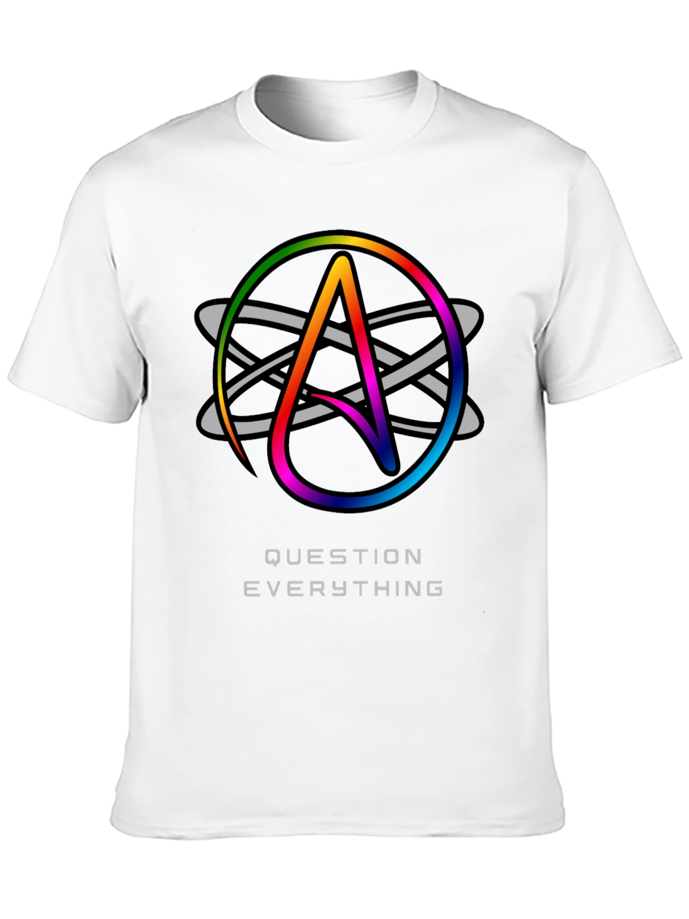 Atheist Symbol T-Shirt - Question Everything Tee