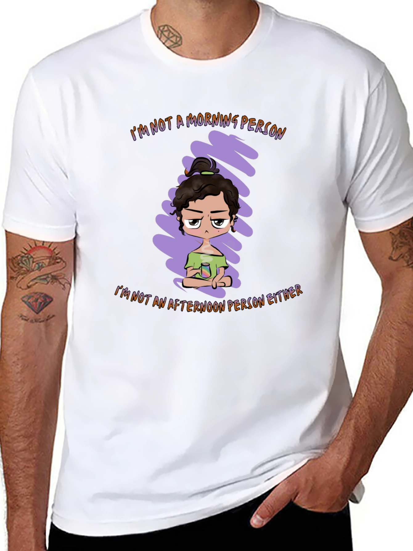 Im Not a Morning Person Graphic Tee