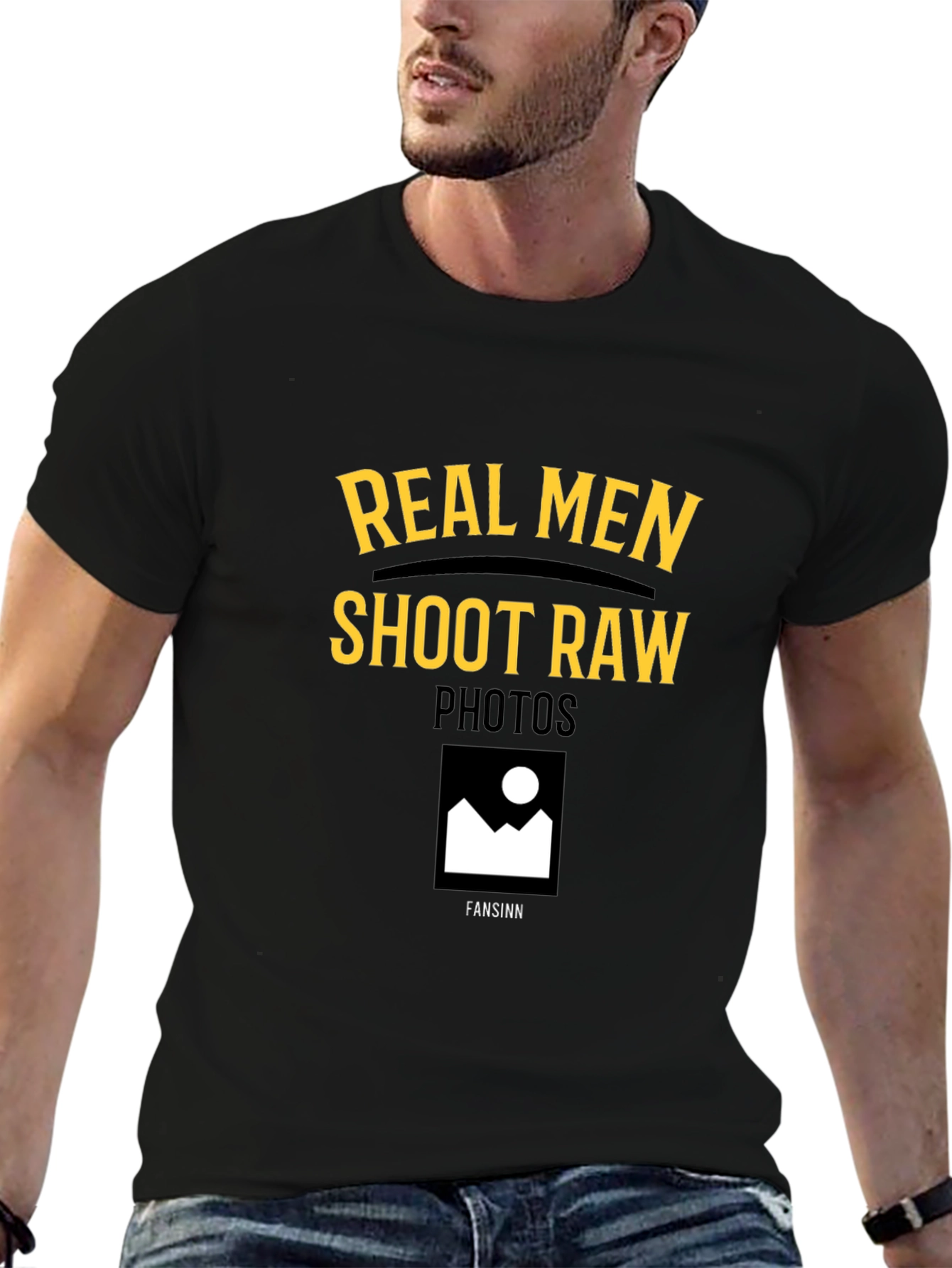 Real Men Shoot RAW Photos T-Shirt