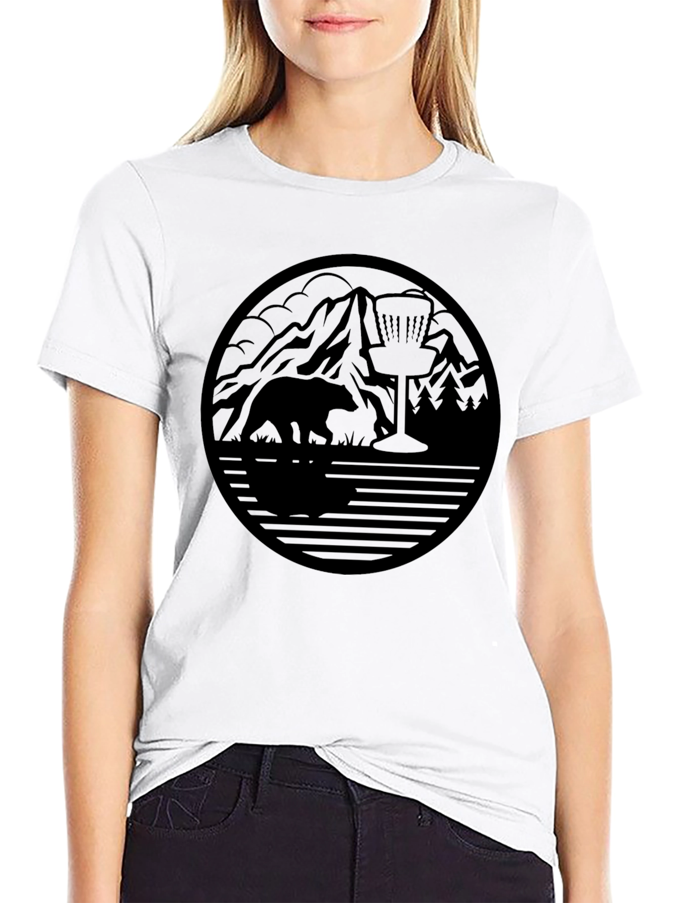 Nature Disc Golf T-Shirt - Bear & Basket