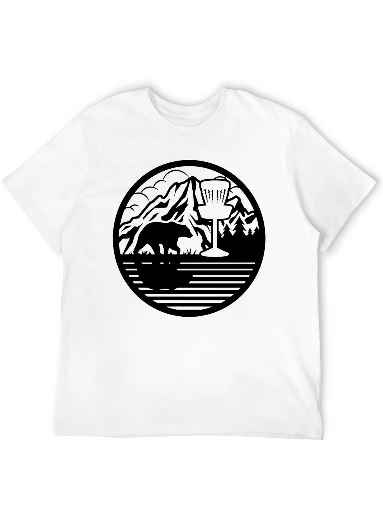 Nature Disc Golf T-Shirt - Bear & Basket