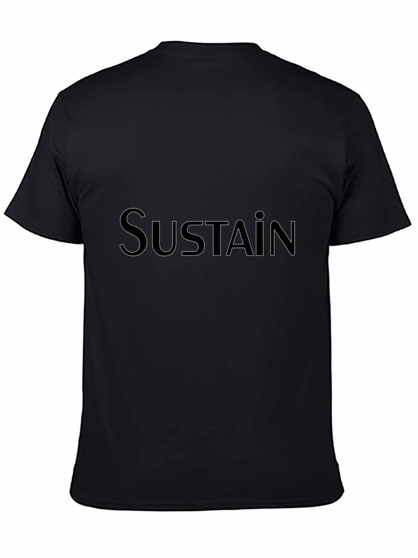 Sustain Graphic Tee - Black Cotton Blend