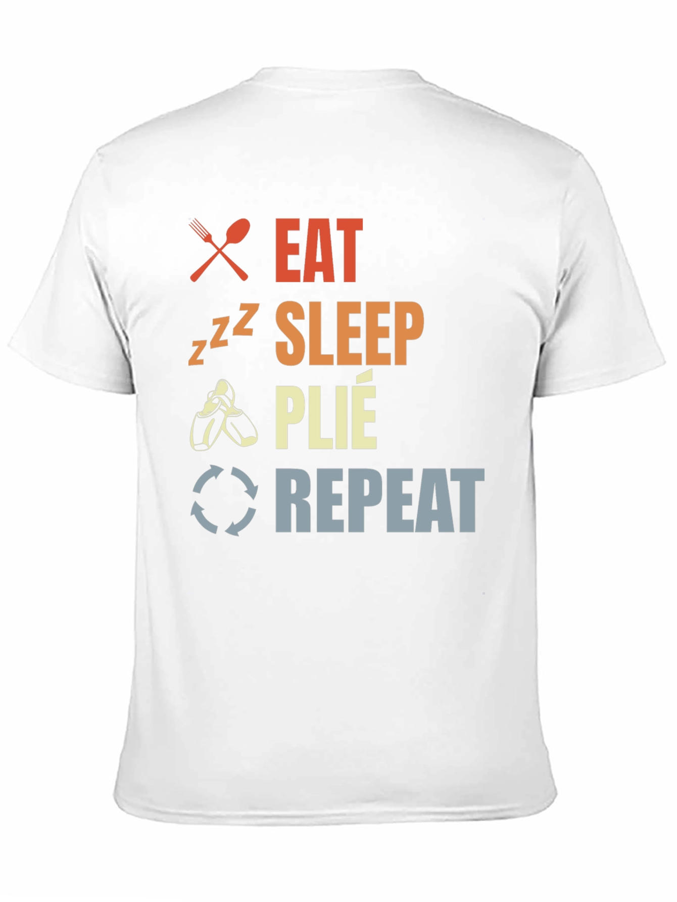Eat Sleep Plie Repeat Black T-Shirt