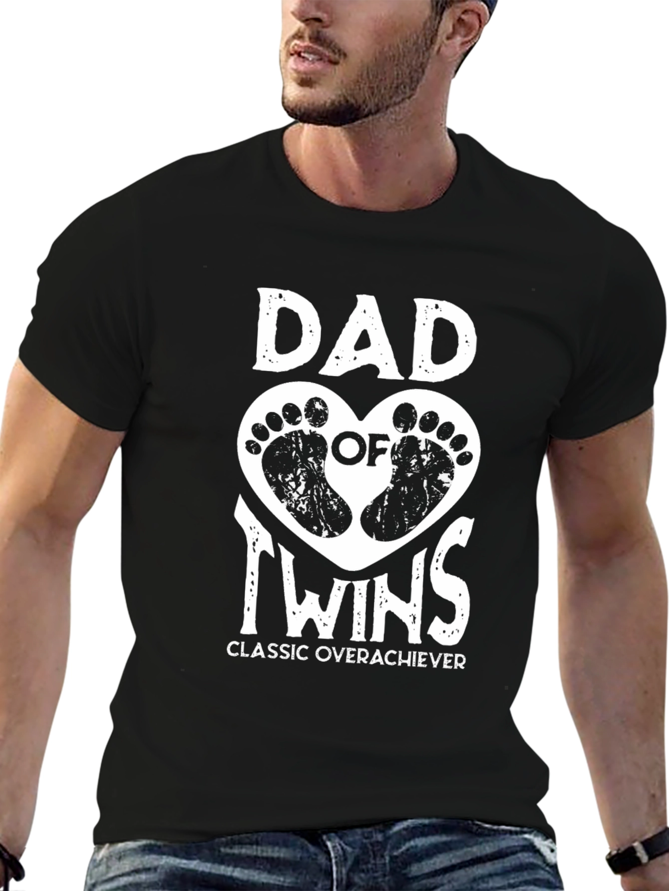 Dad of Twins Classic Overachiever T-Shirt