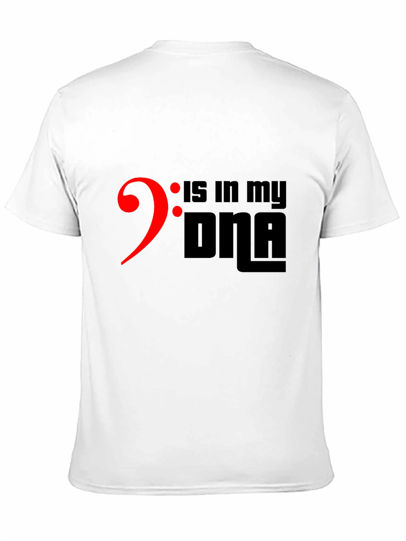 Bass Clef DNA Black T-Shirt