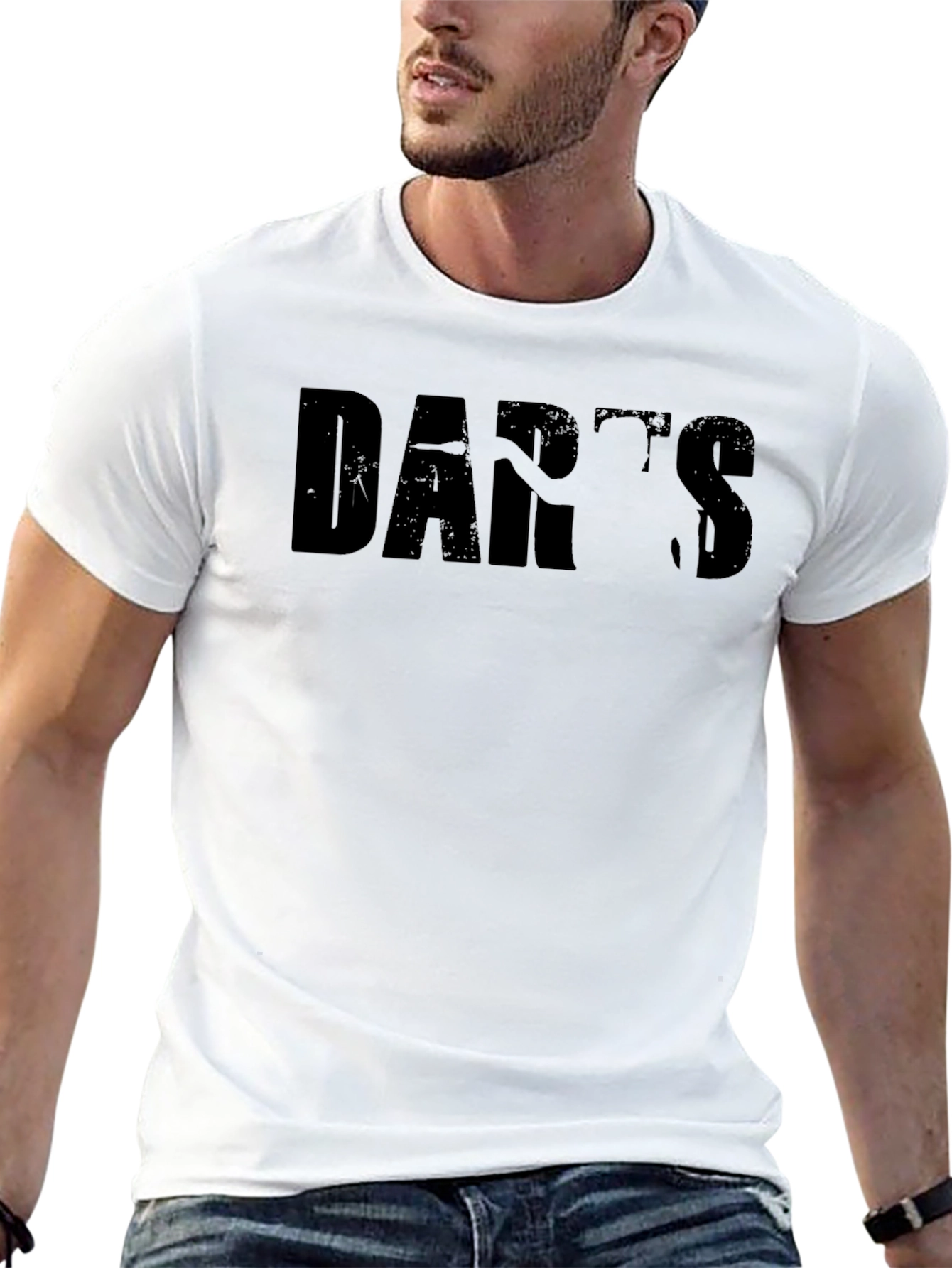 Darts Thrower Graphic Tee - Sportswear Top