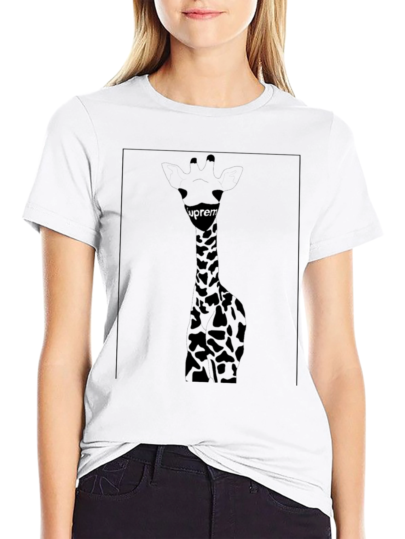 Giraffe Graphic Tee - Supreme Style