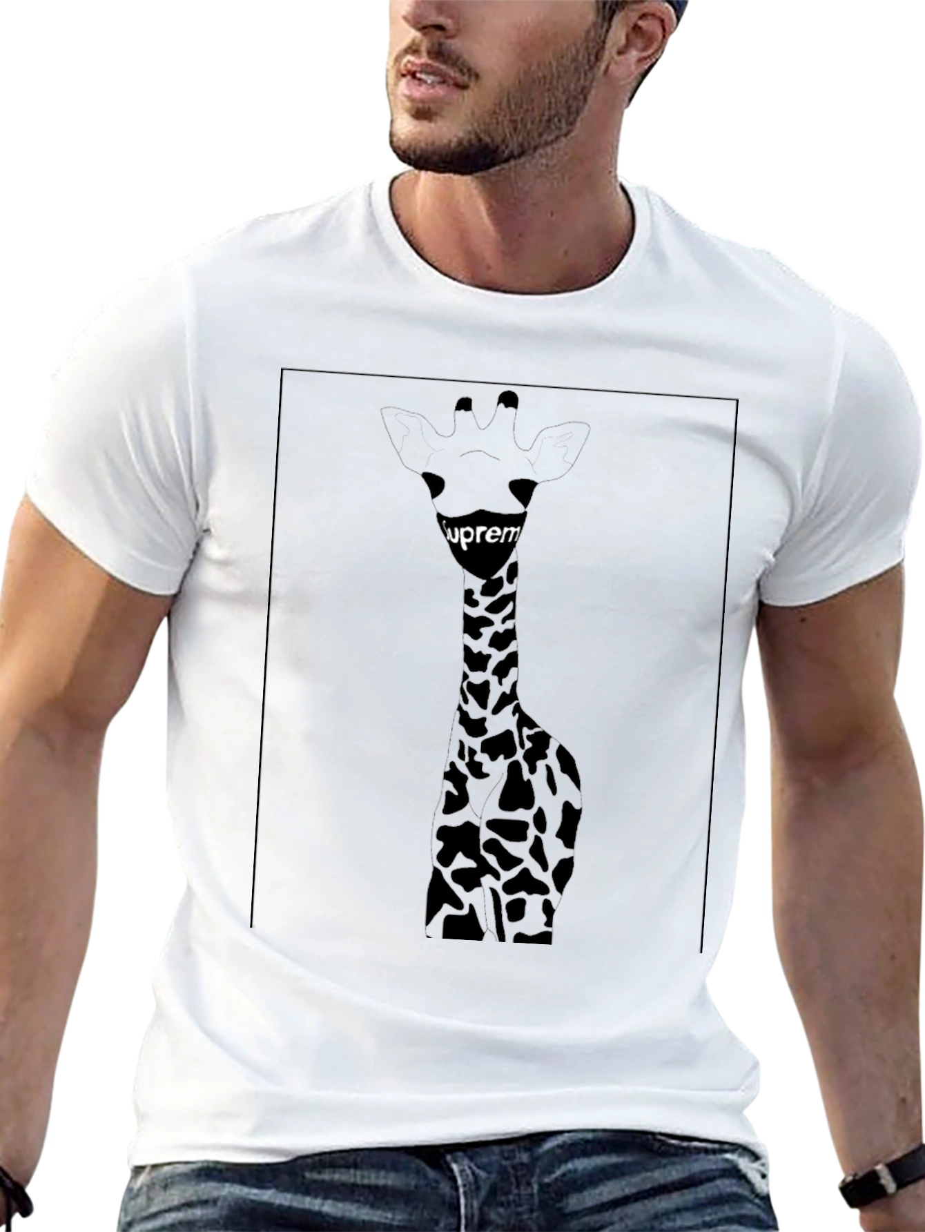 Giraffe Graphic Tee - Supreme Style