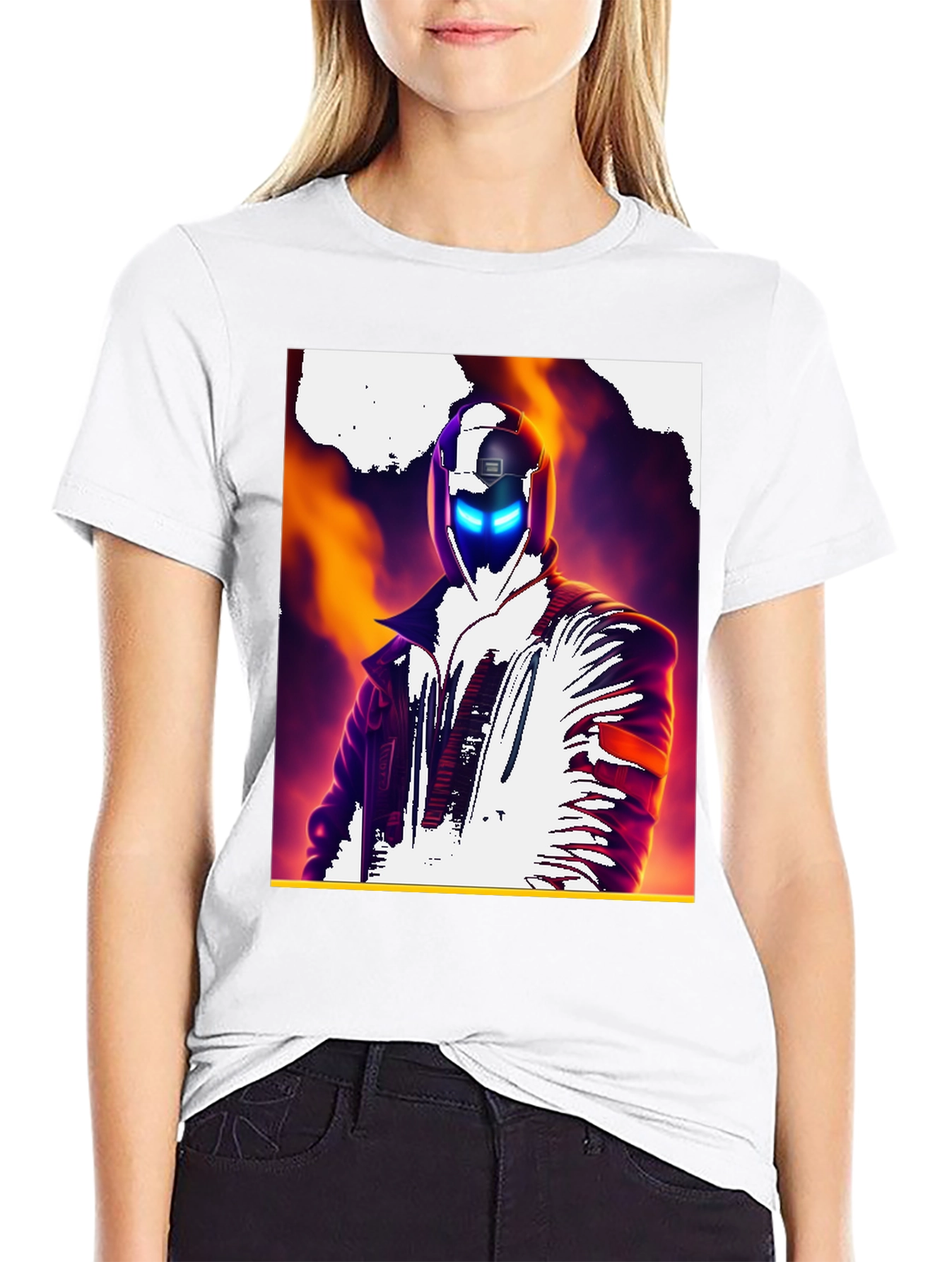 Cyberpunk Rider Black T-Shirt