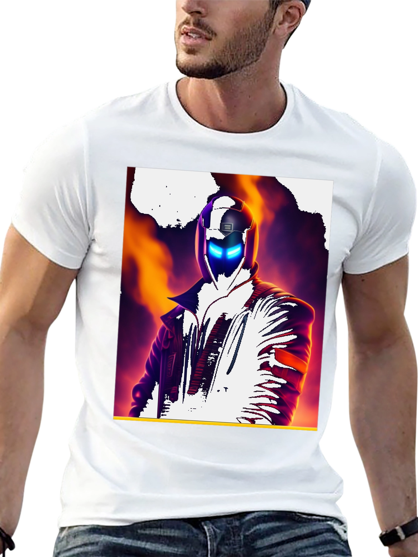 Cyberpunk Rider Black T-Shirt