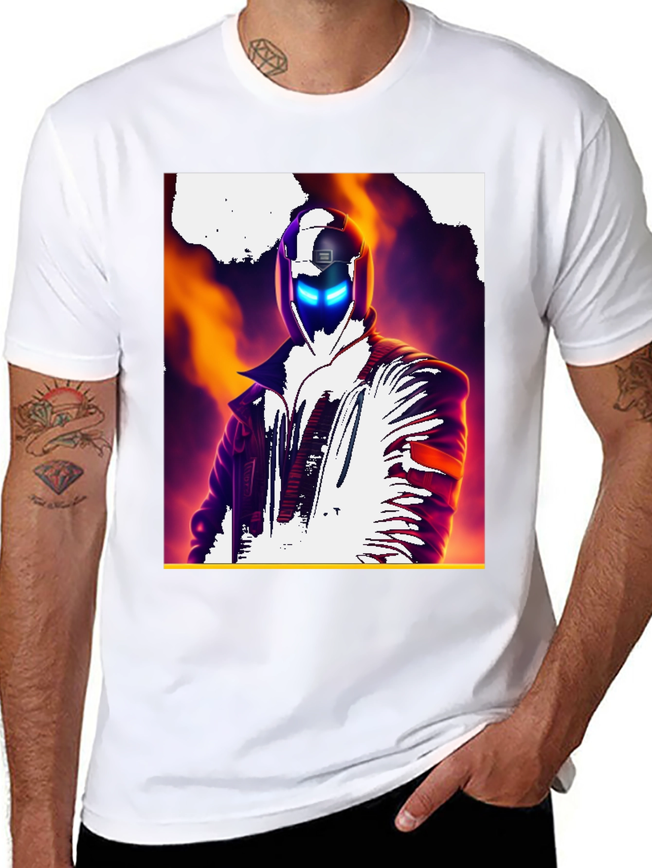 Cyberpunk Rider Black T-Shirt