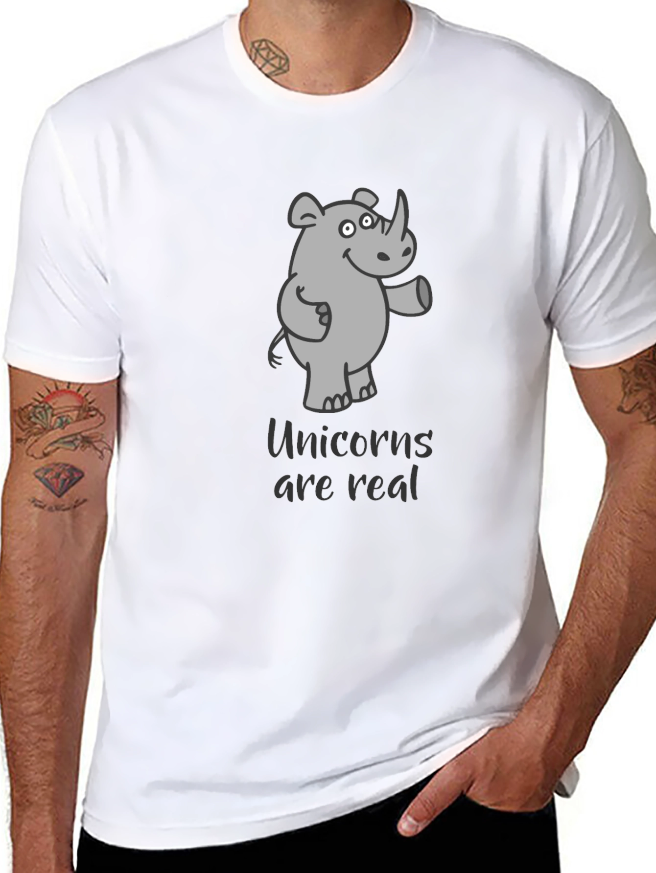 Unicorns Are Real Humor Tee