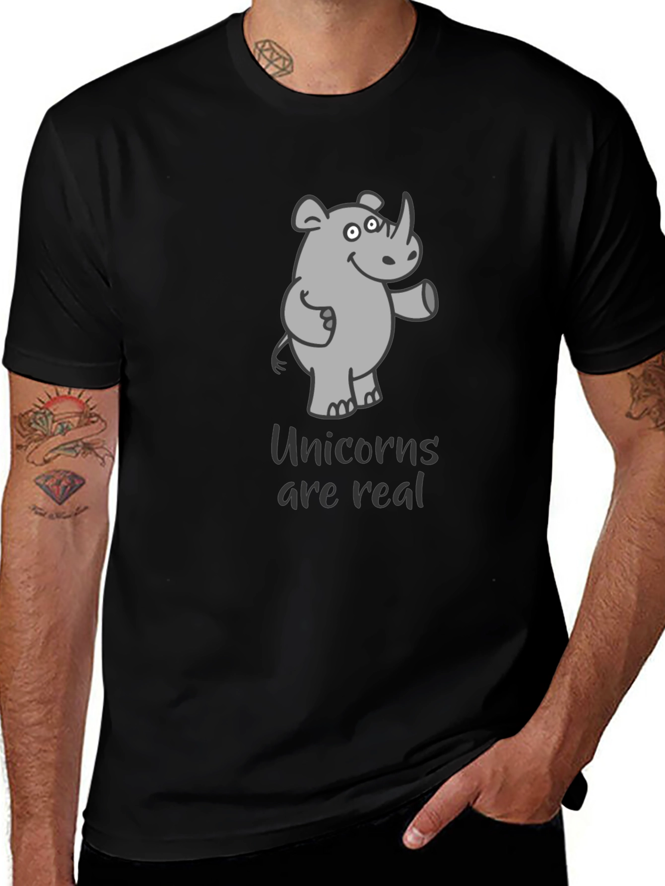 Unicorns Are Real Humor Tee