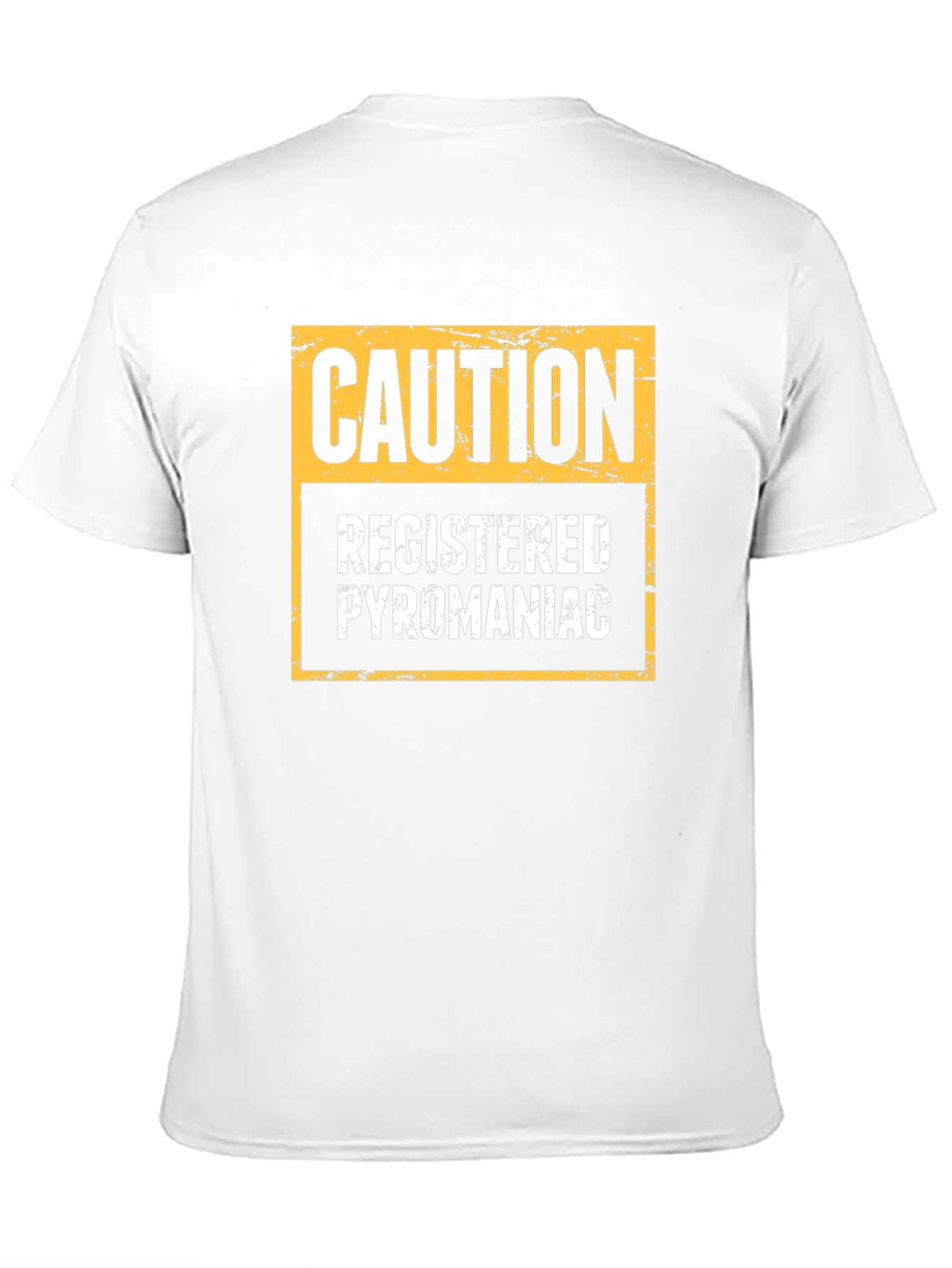 Caution Registered Pyromaniac Novelty T-Shirt