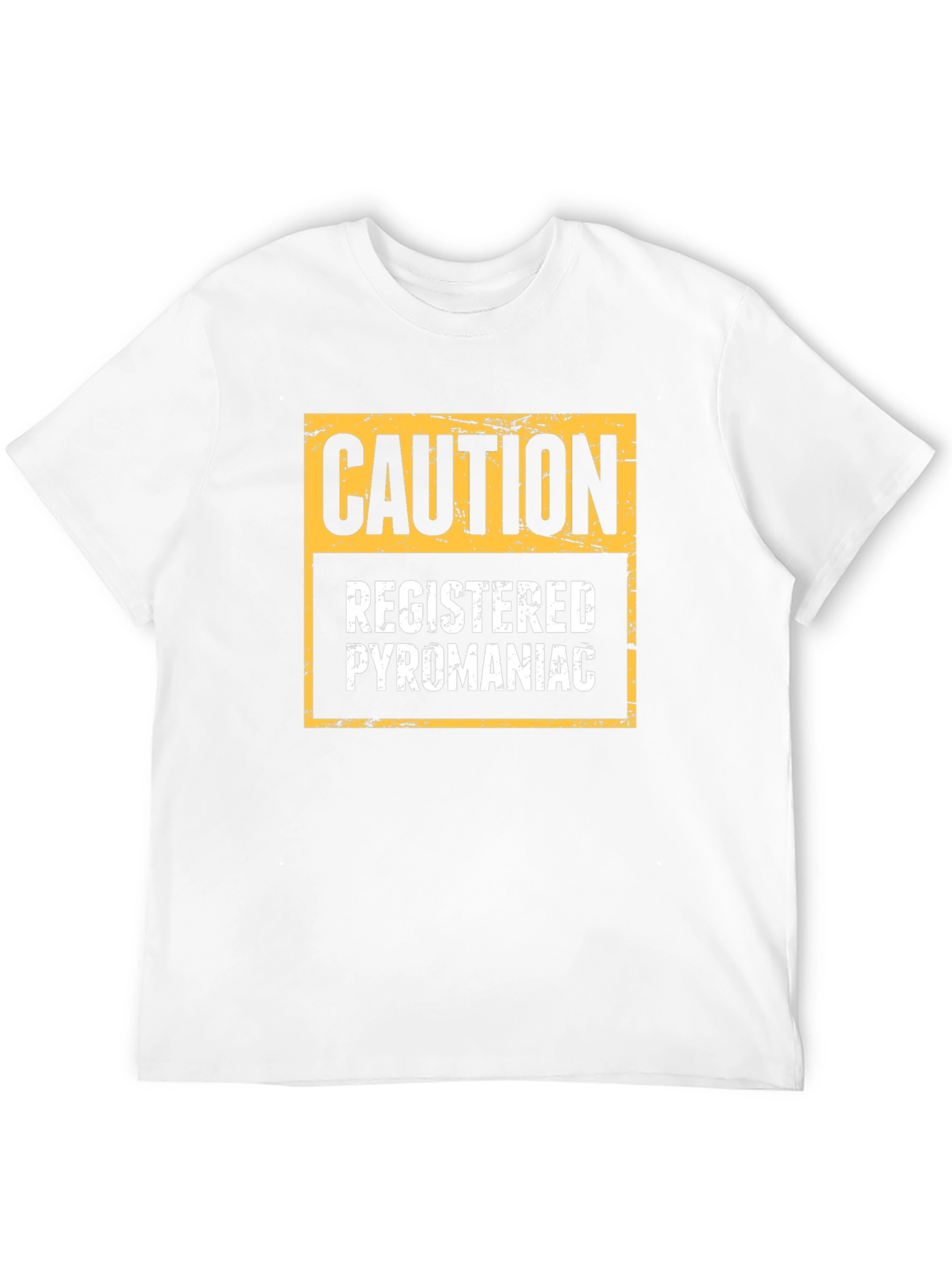 Caution Registered Pyromaniac Novelty T-Shirt