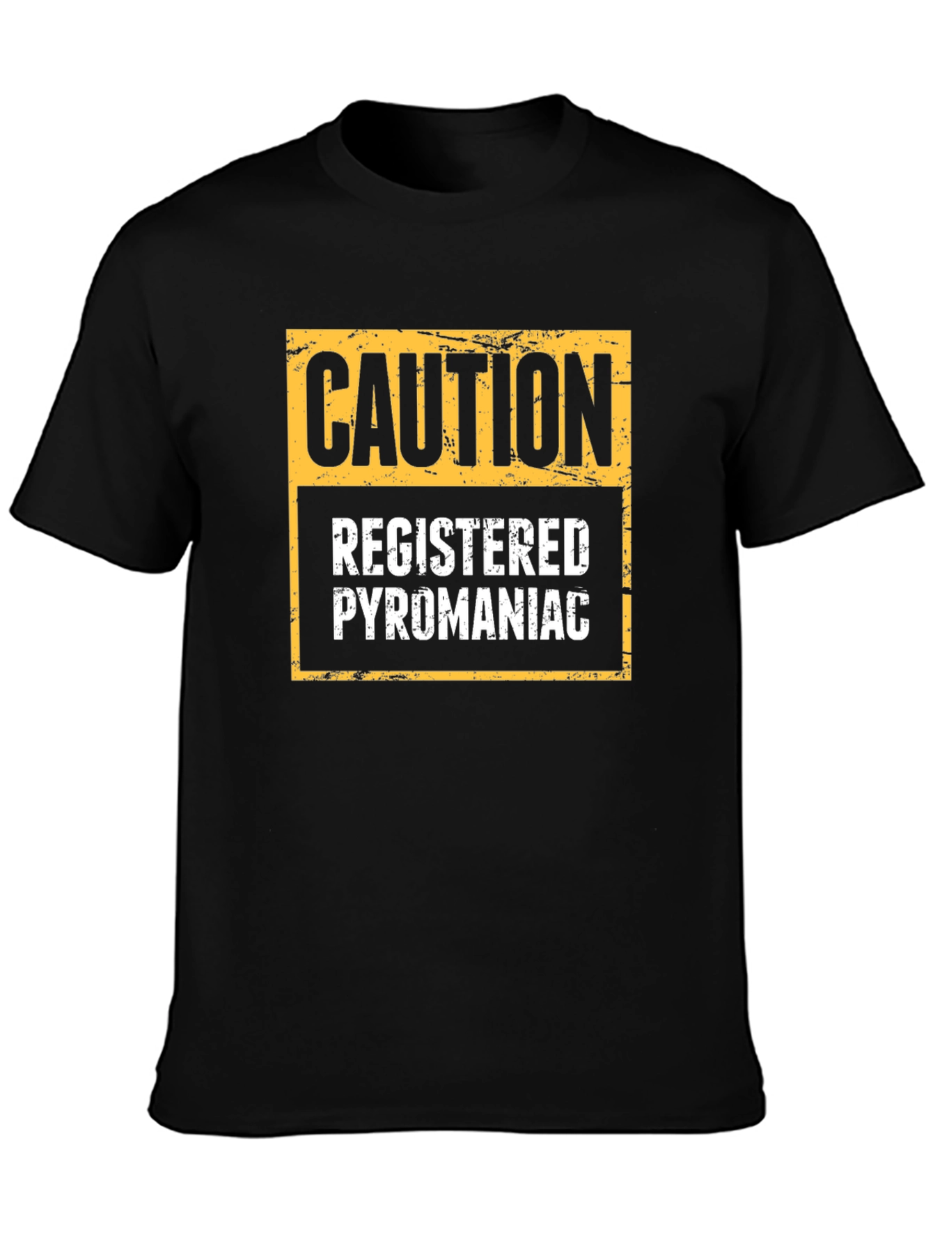Caution Registered Pyromaniac Novelty T-Shirt