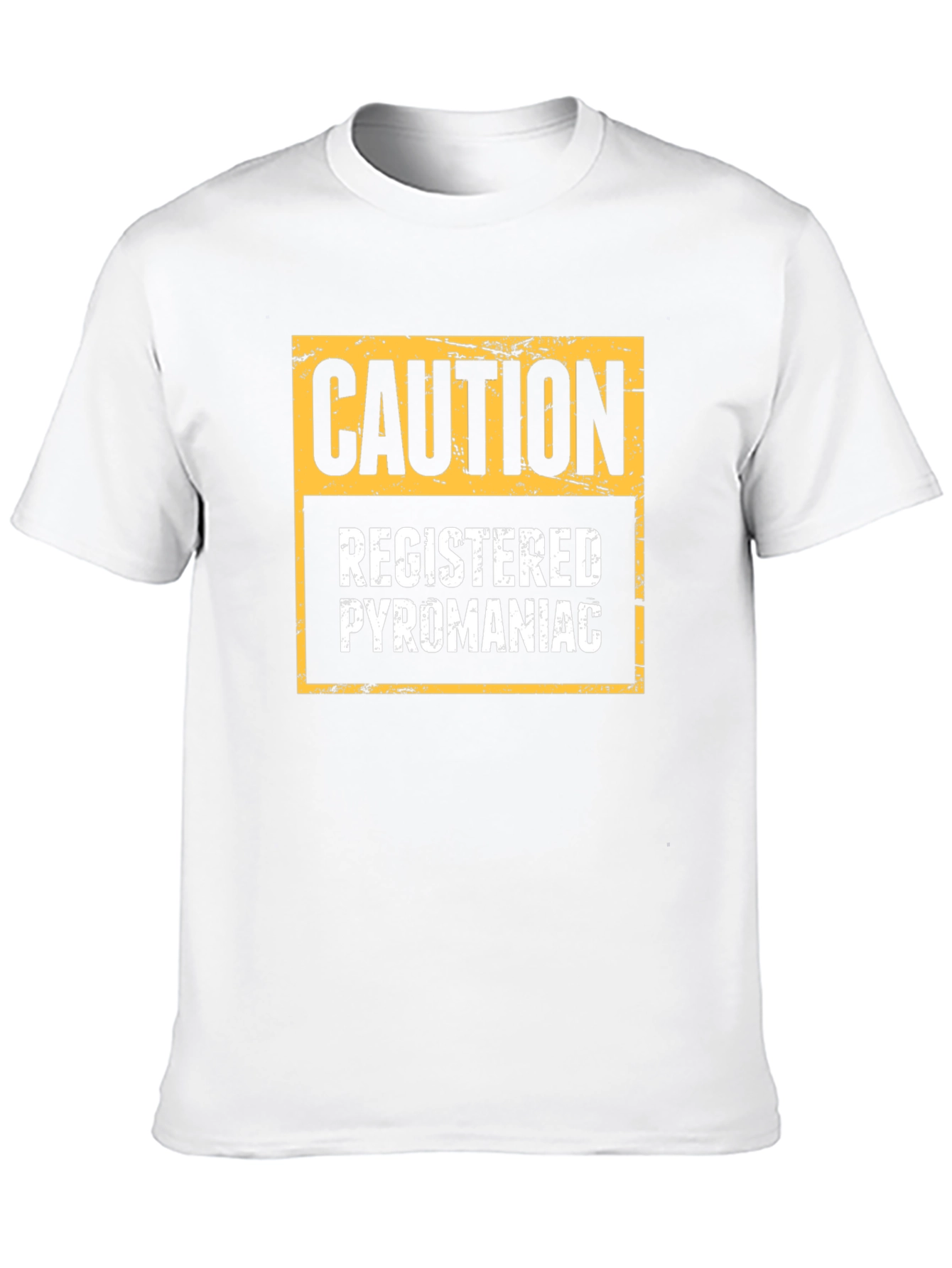 Caution Registered Pyromaniac Novelty T-Shirt