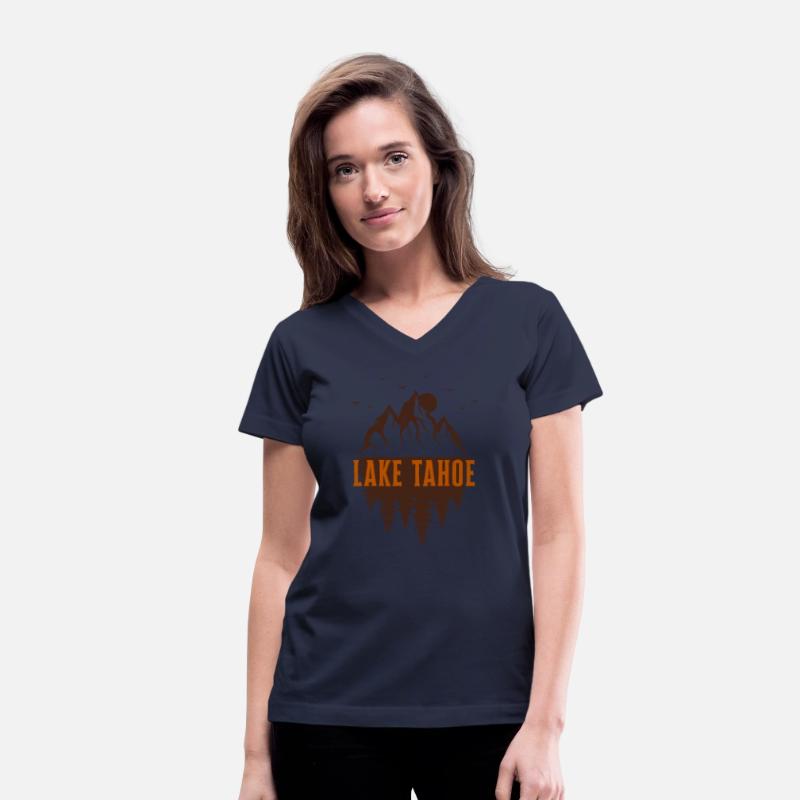 lake tahoe retro mountain