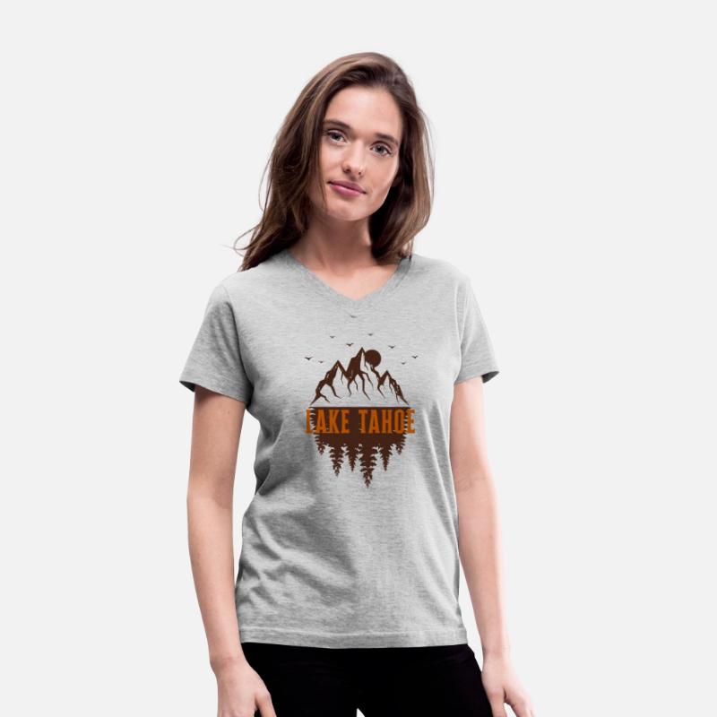 lake tahoe retro mountain